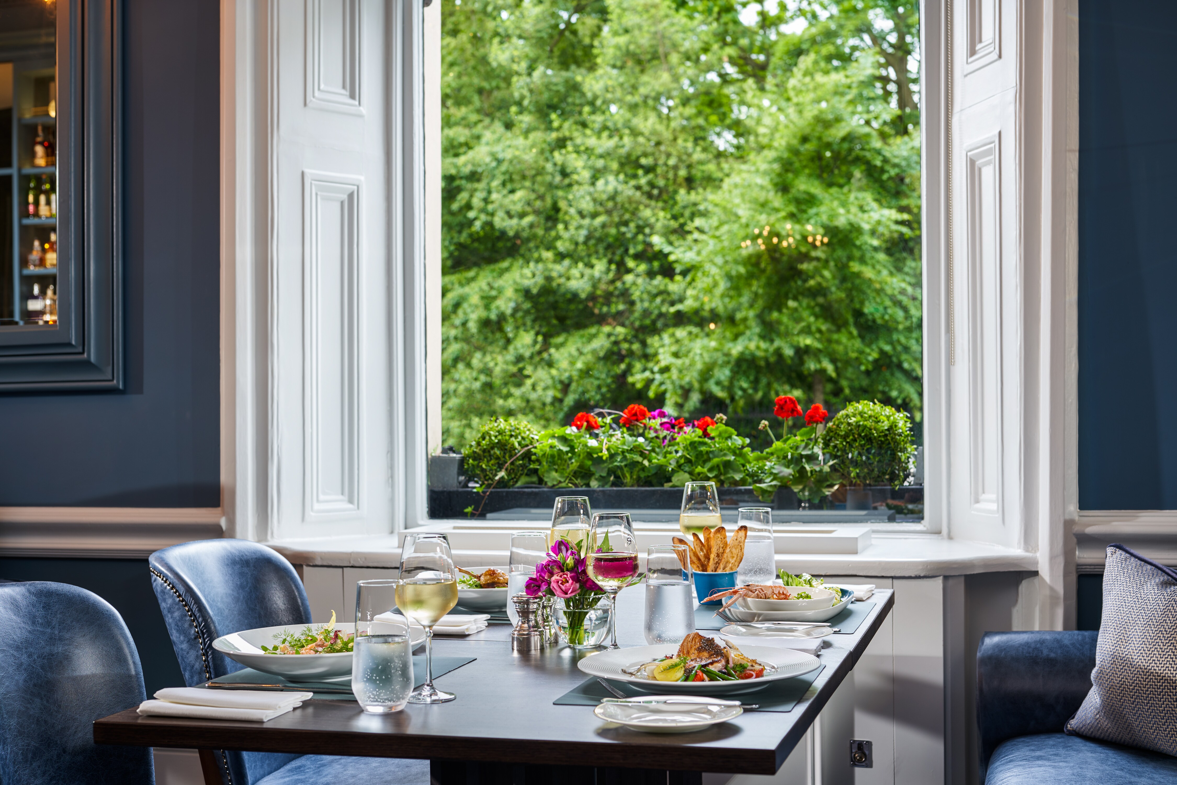 Table set at No 27 Dining restaurant