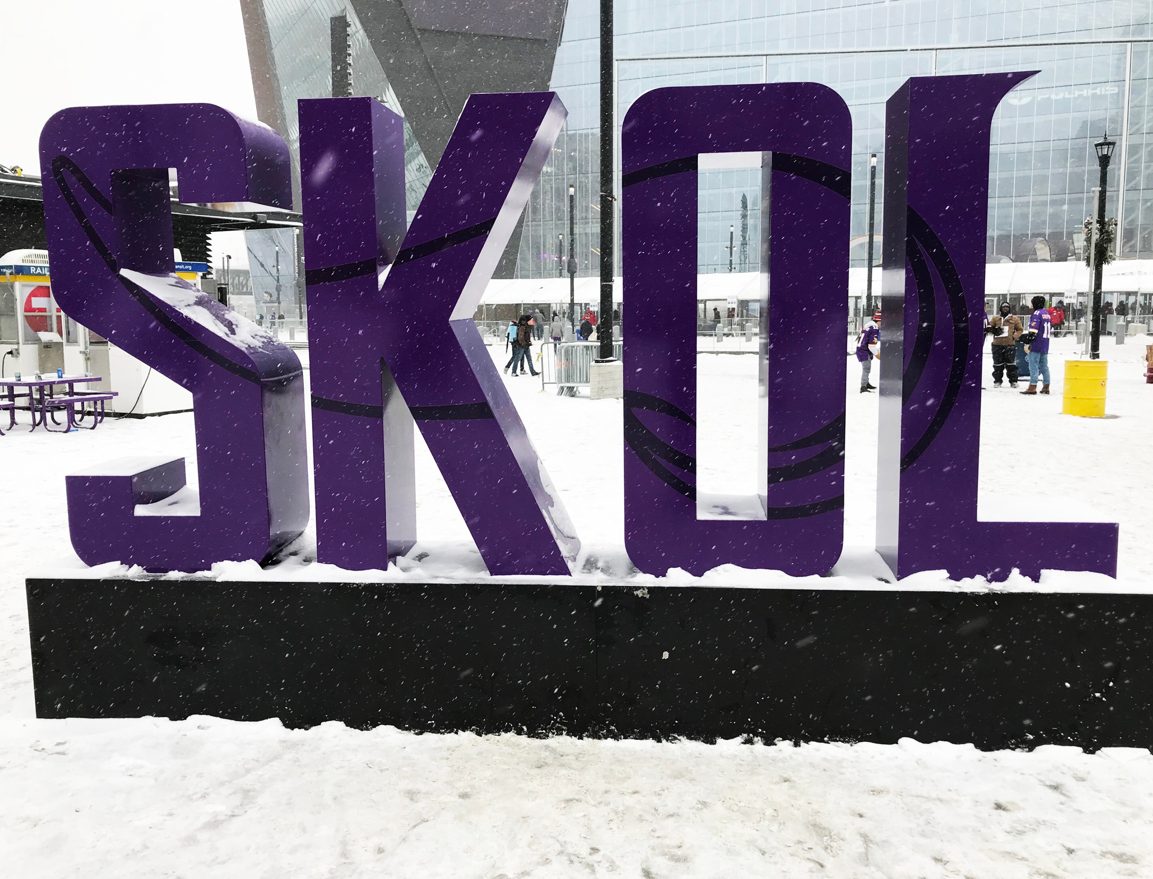 SKOL sign outside of the stadium