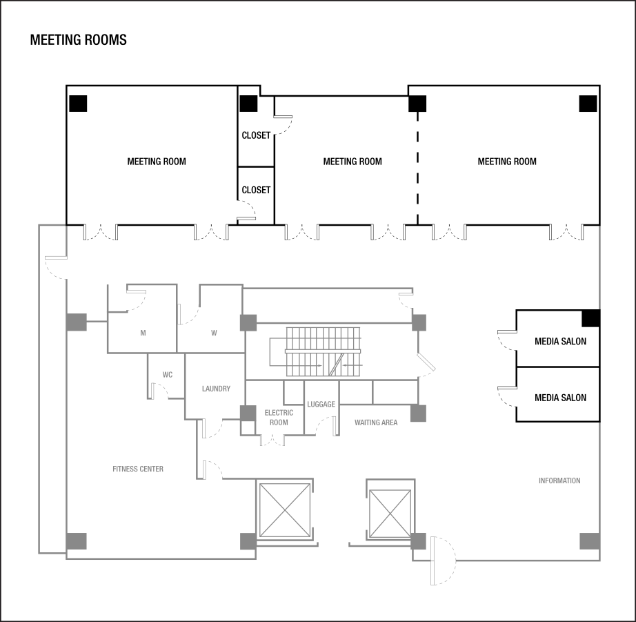 Planos de la sala de reuniones
