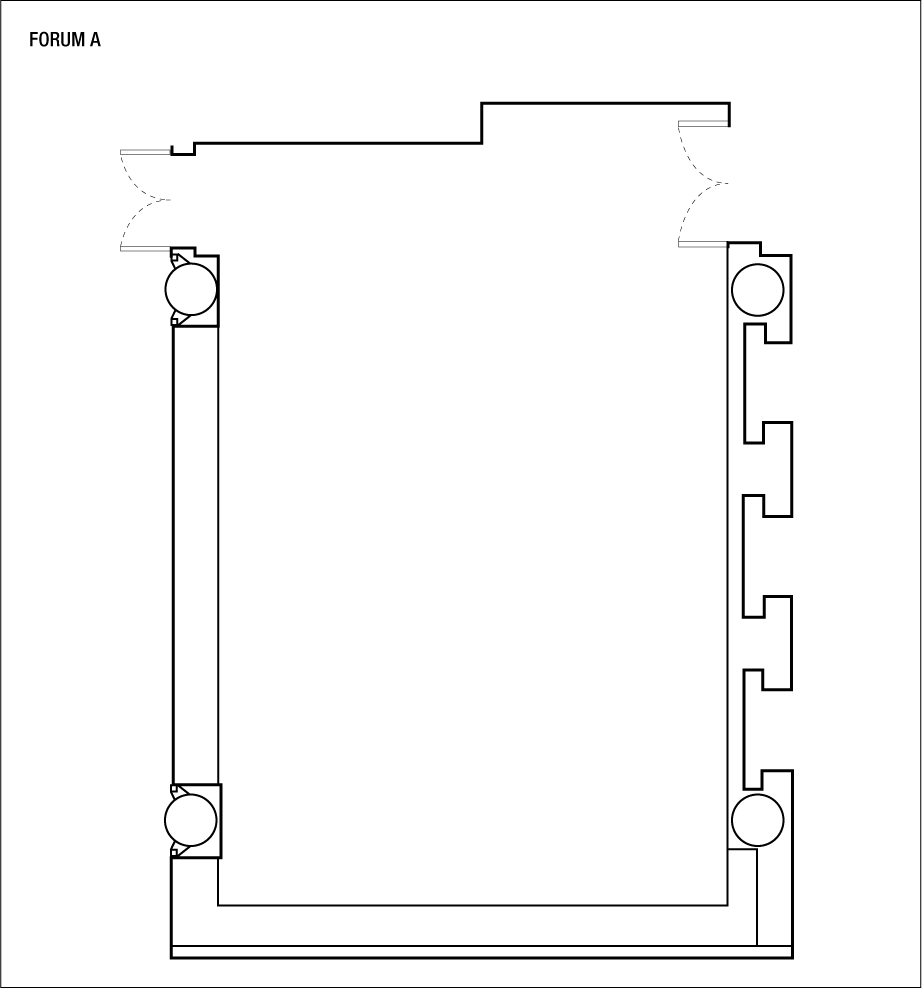 Sale riunioni ed eventi: planimetrie