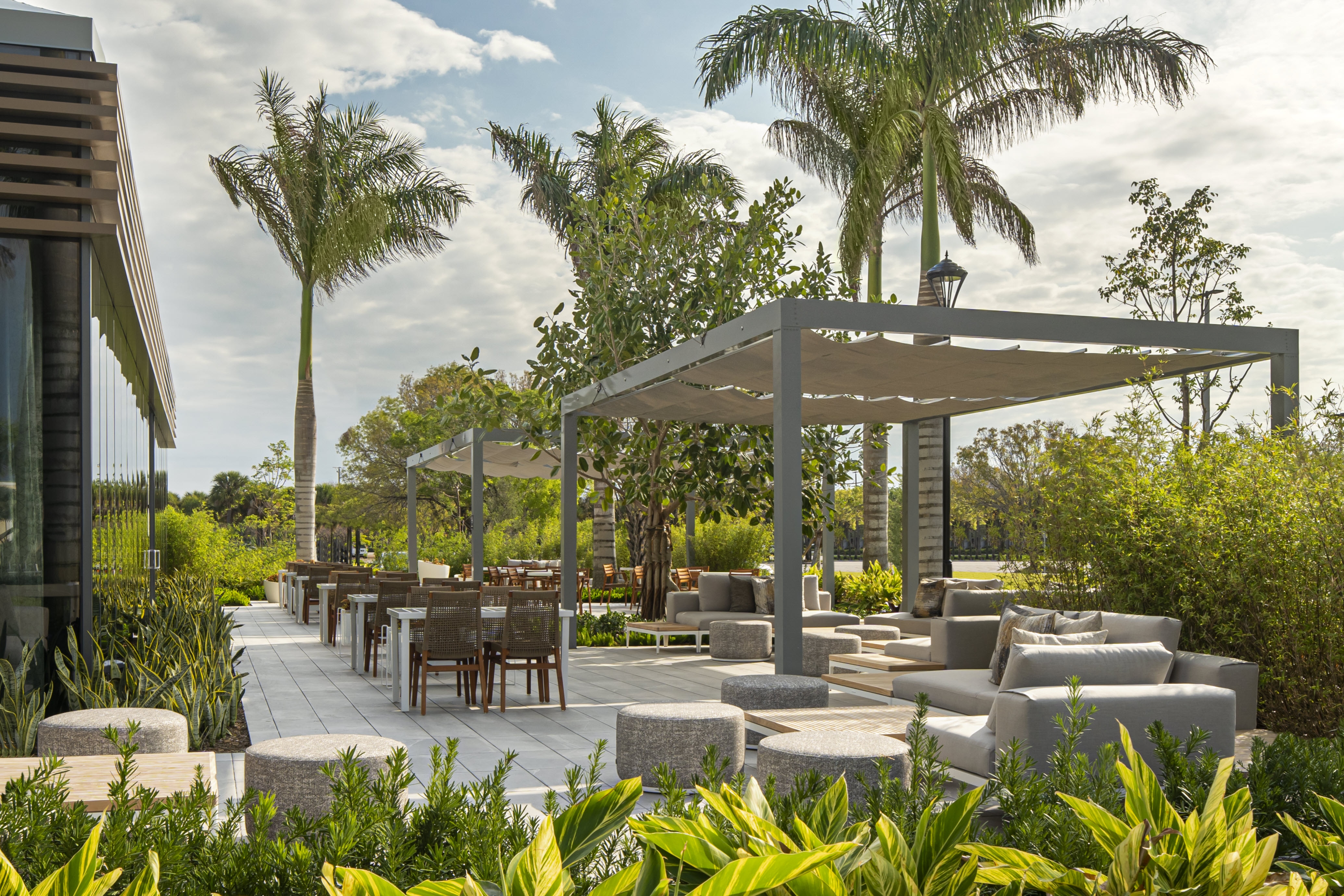Outdoor courtyard