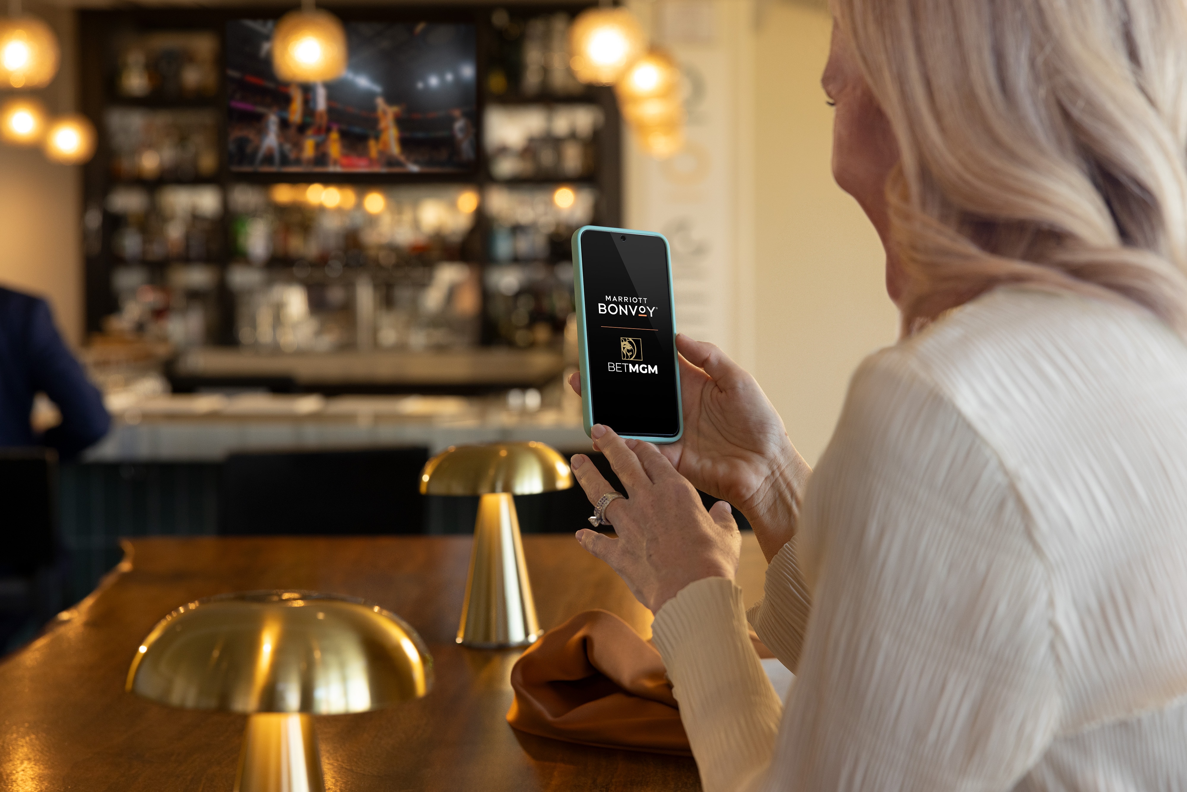 Woman looking at phone