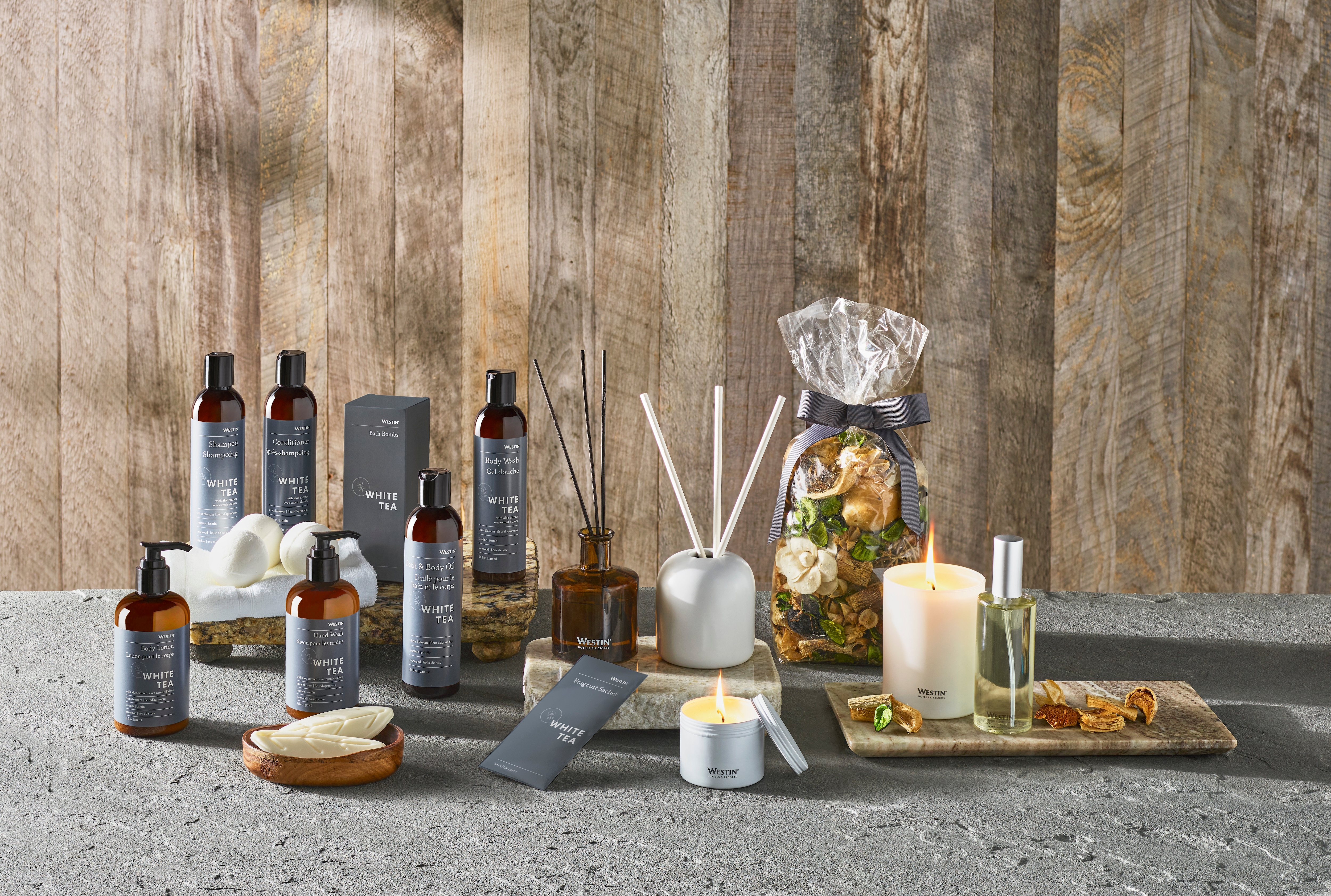 Westin White Tea candles, bath items and more
