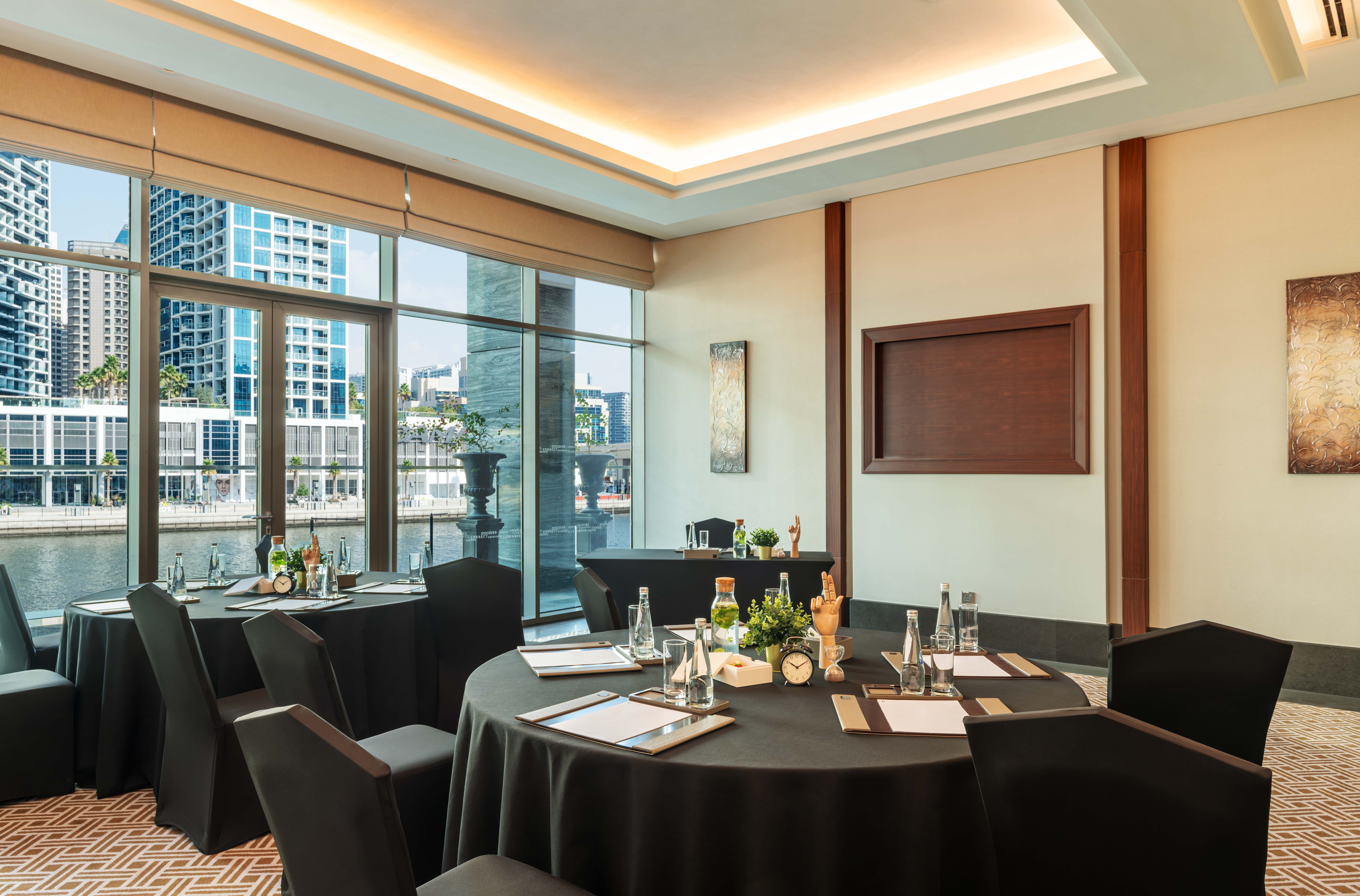 Marasi Meeting Room with round tables