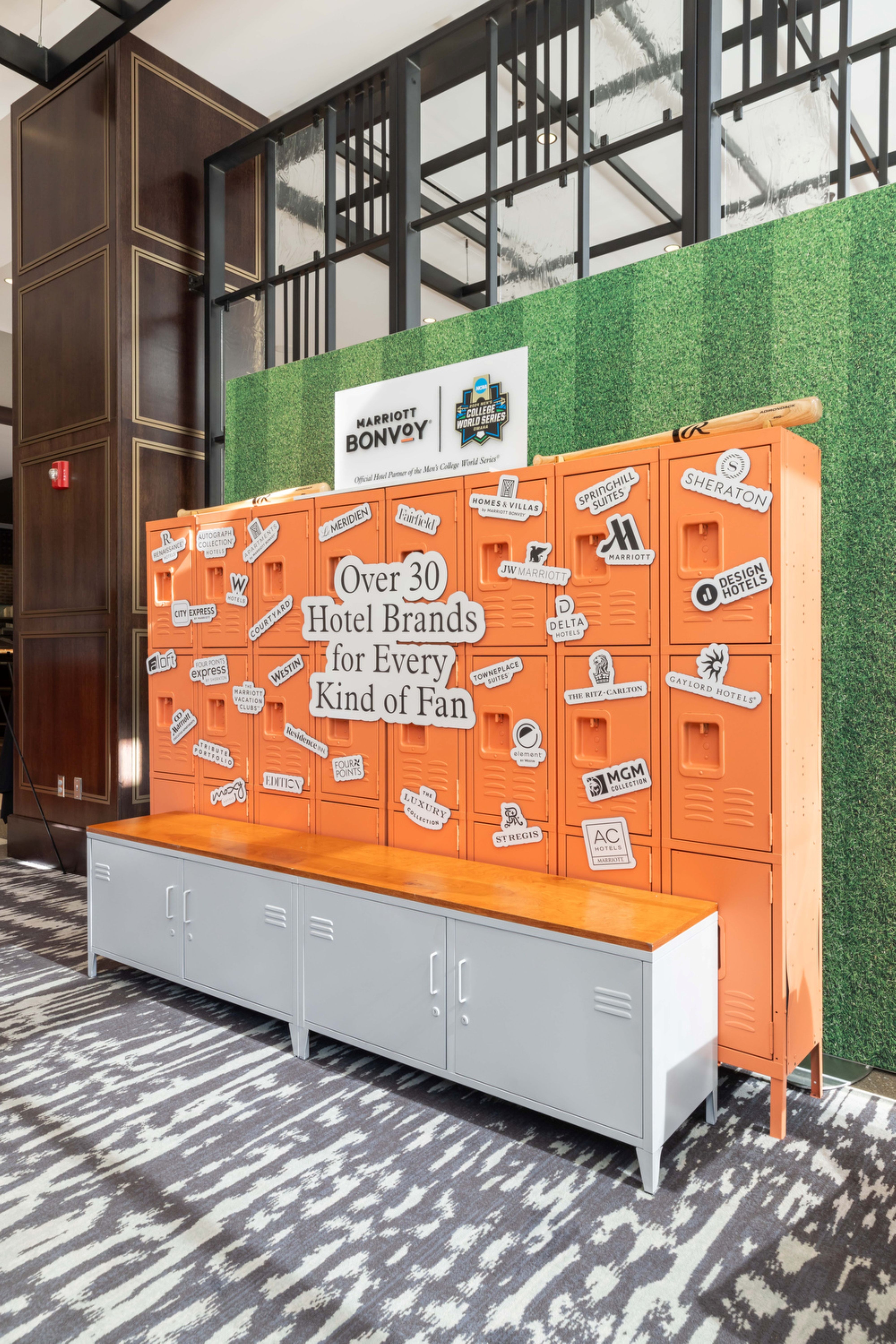 Marriott Bonvoy and College World Series lockers