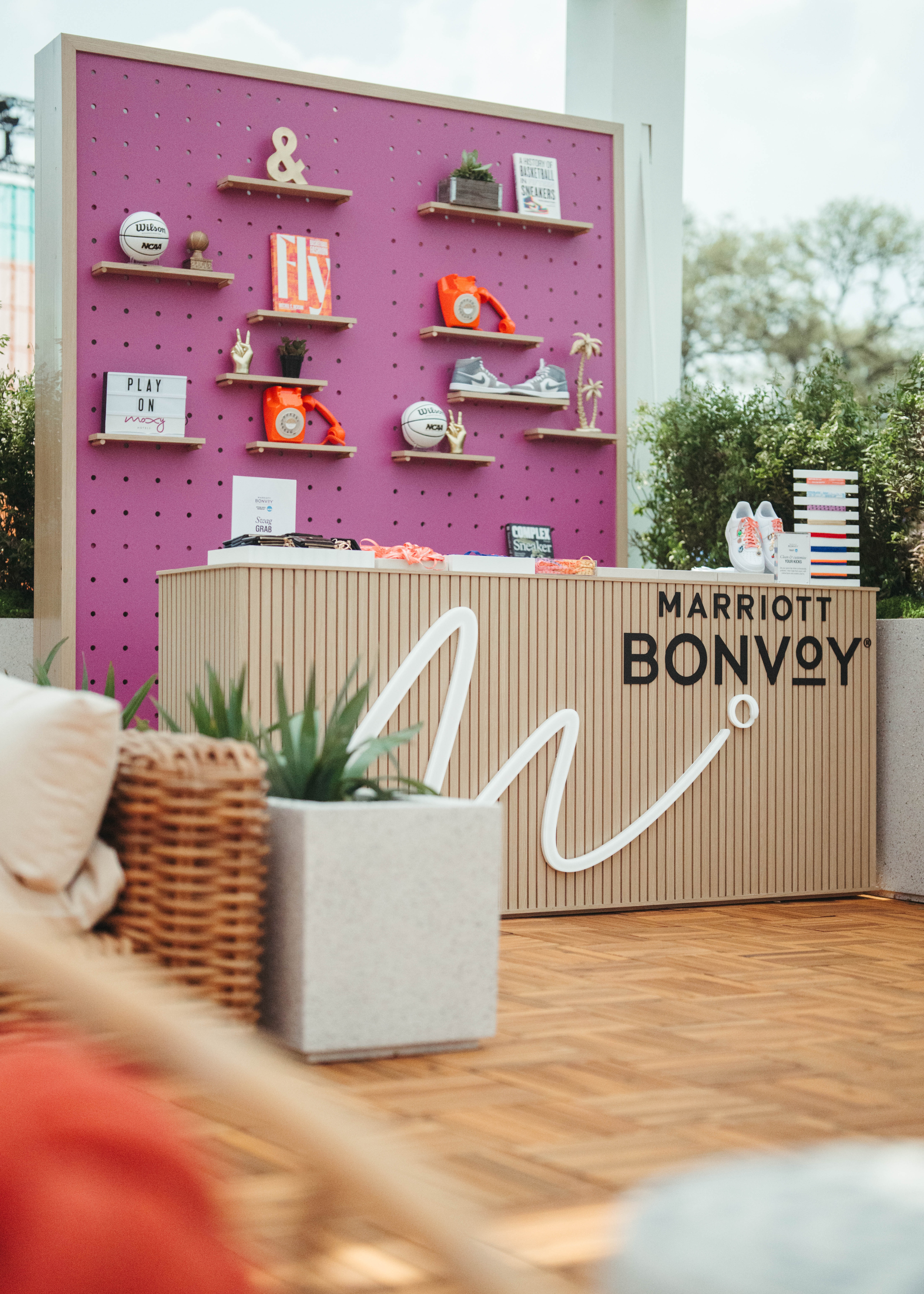 Marriott Bonvoy booth at San Antonio Final Four