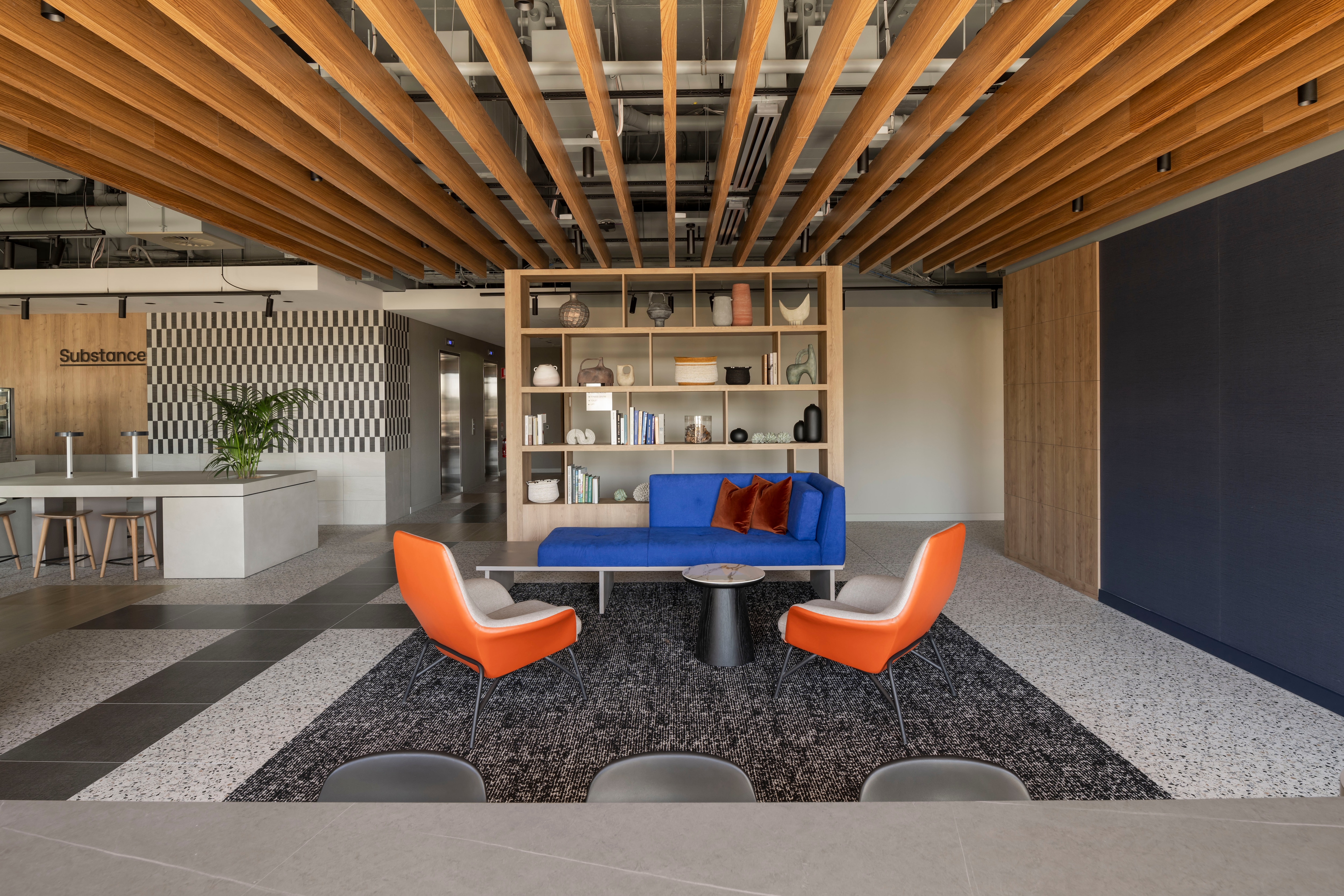 Seating area in pre-function space
