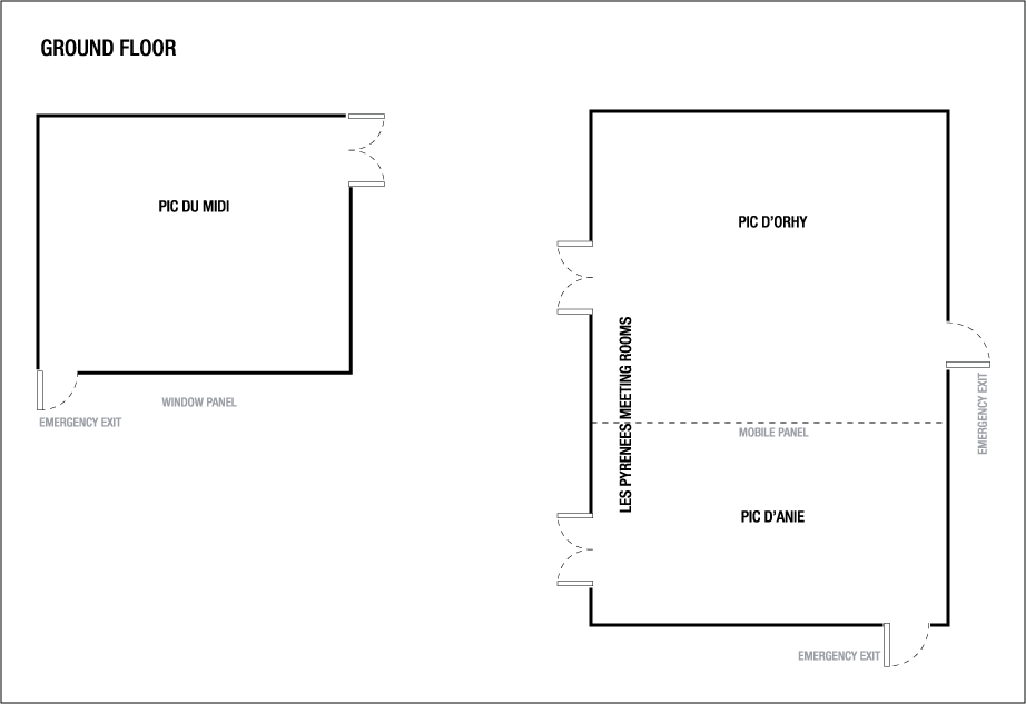 Plans de l’étage de la salle de réunion