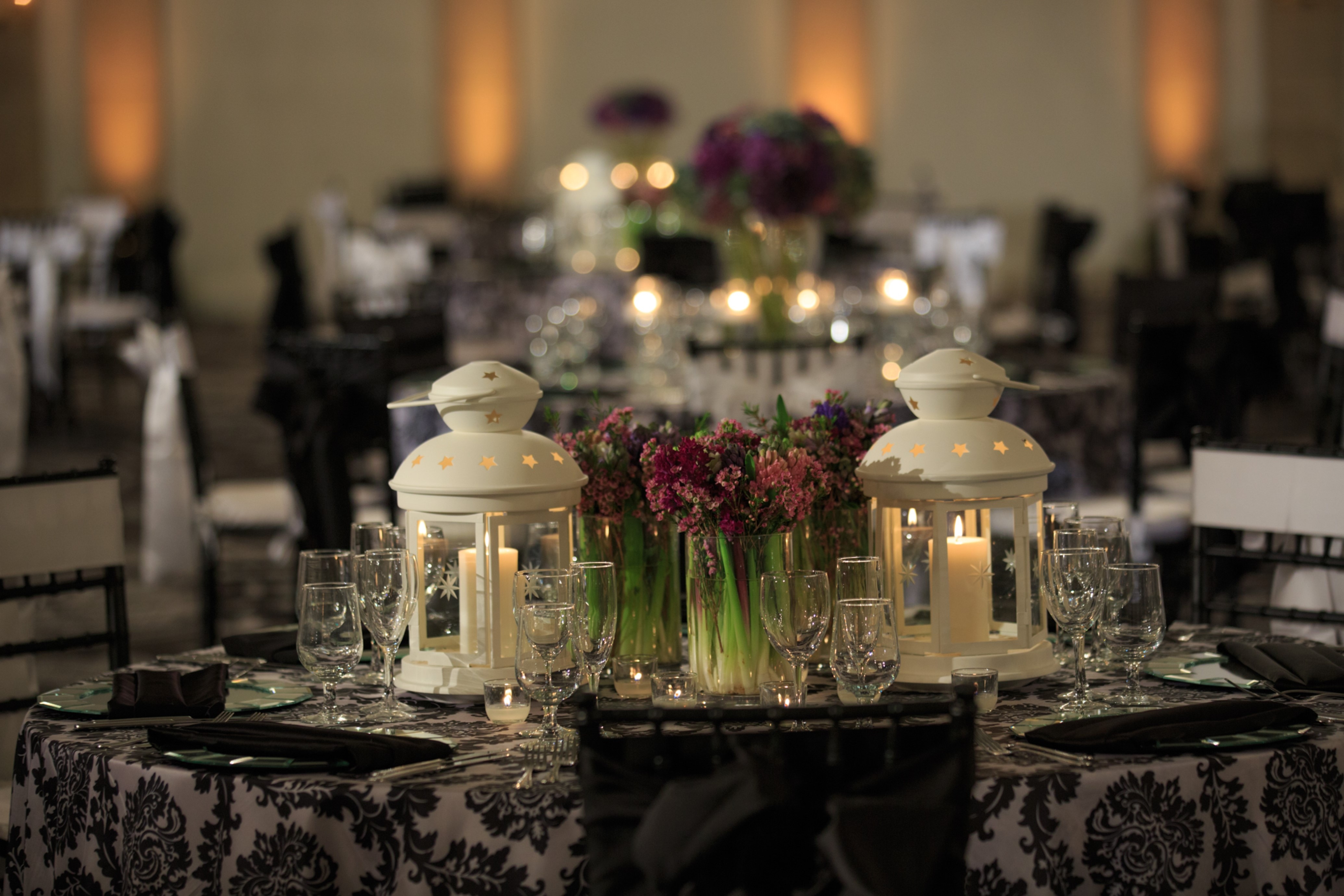 Wedding reception table