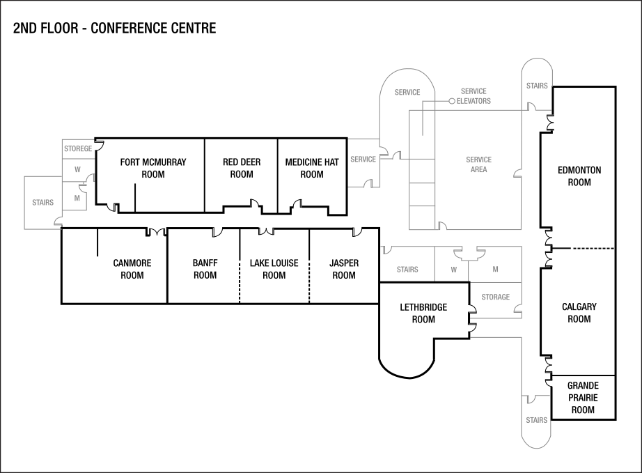 Plans de l’étage de la salle de réunion