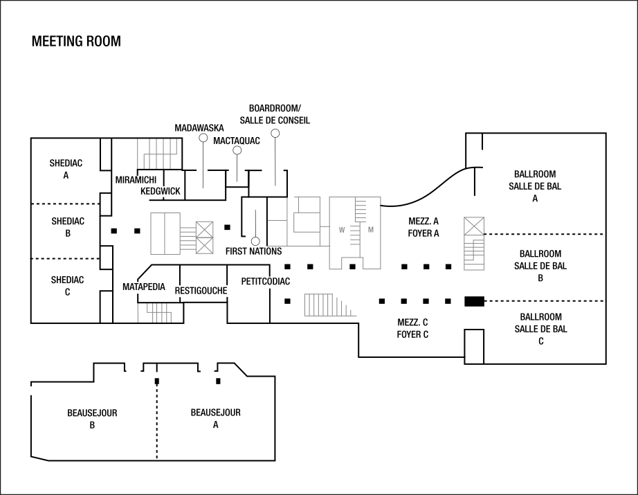Plans de l’étage de la salle de réunion