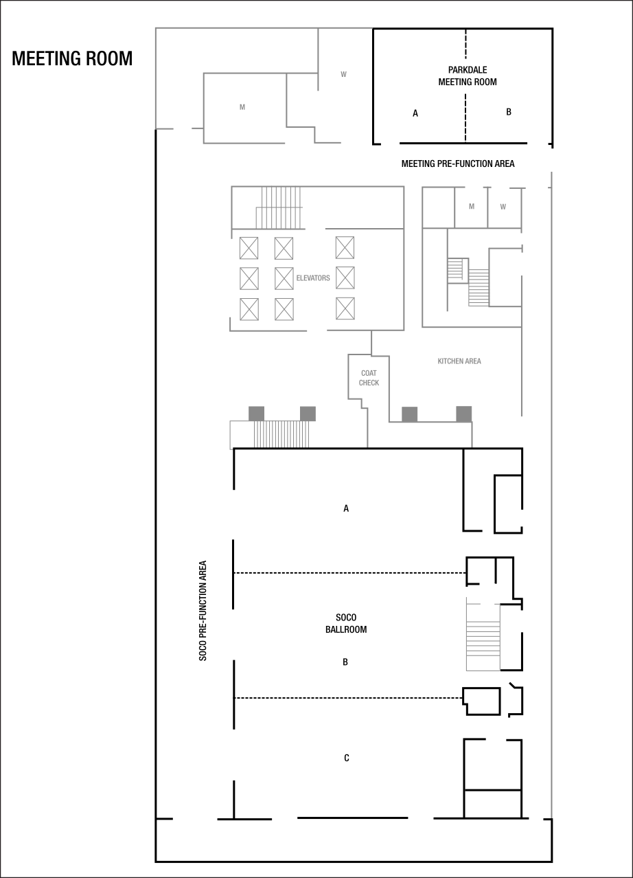 Plans de l’étage de la salle de réunion