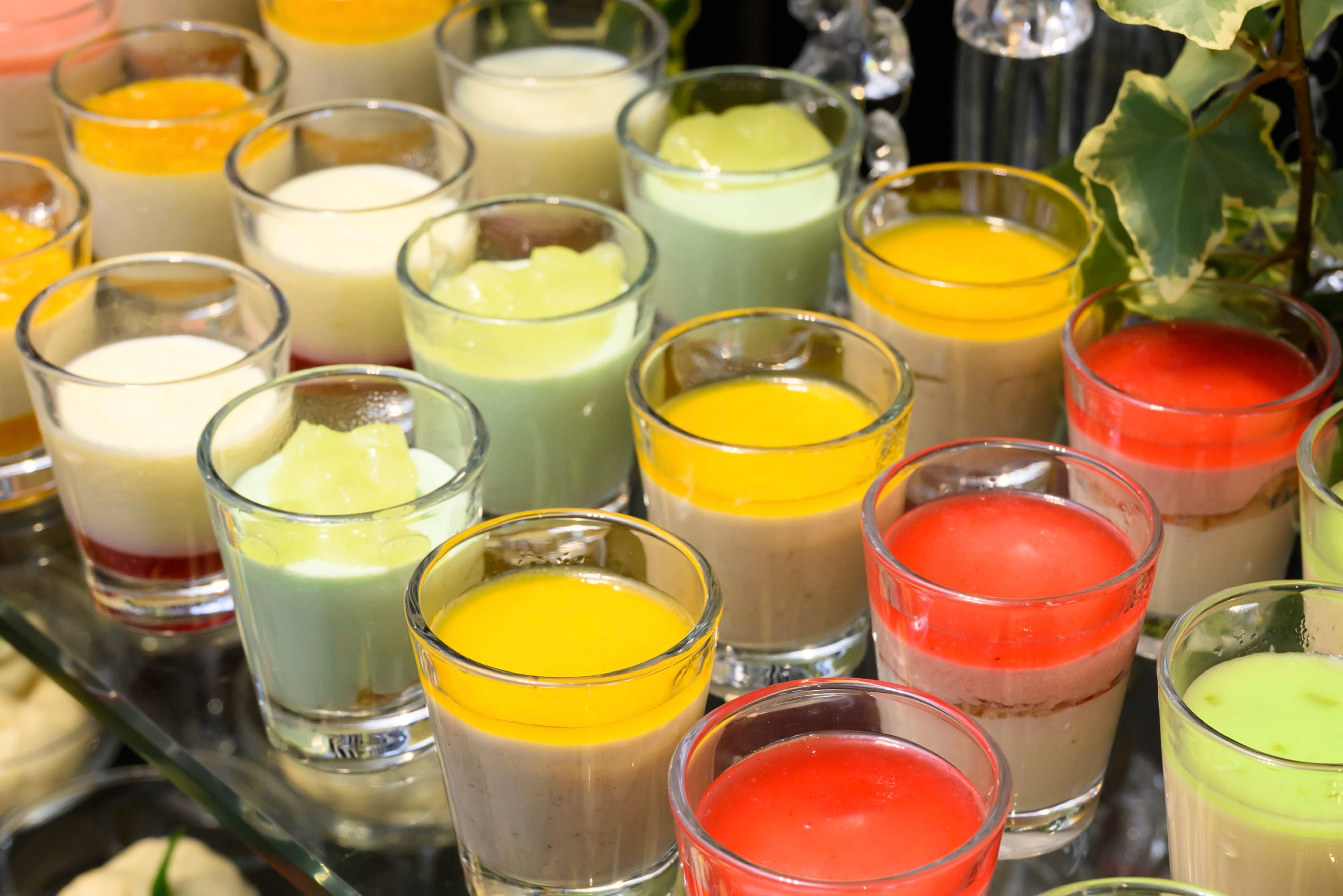 A Variety of Pudding Dessert