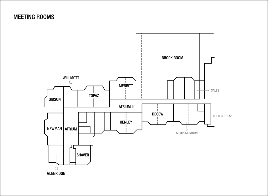 Plans de l’étage de la salle de réunion