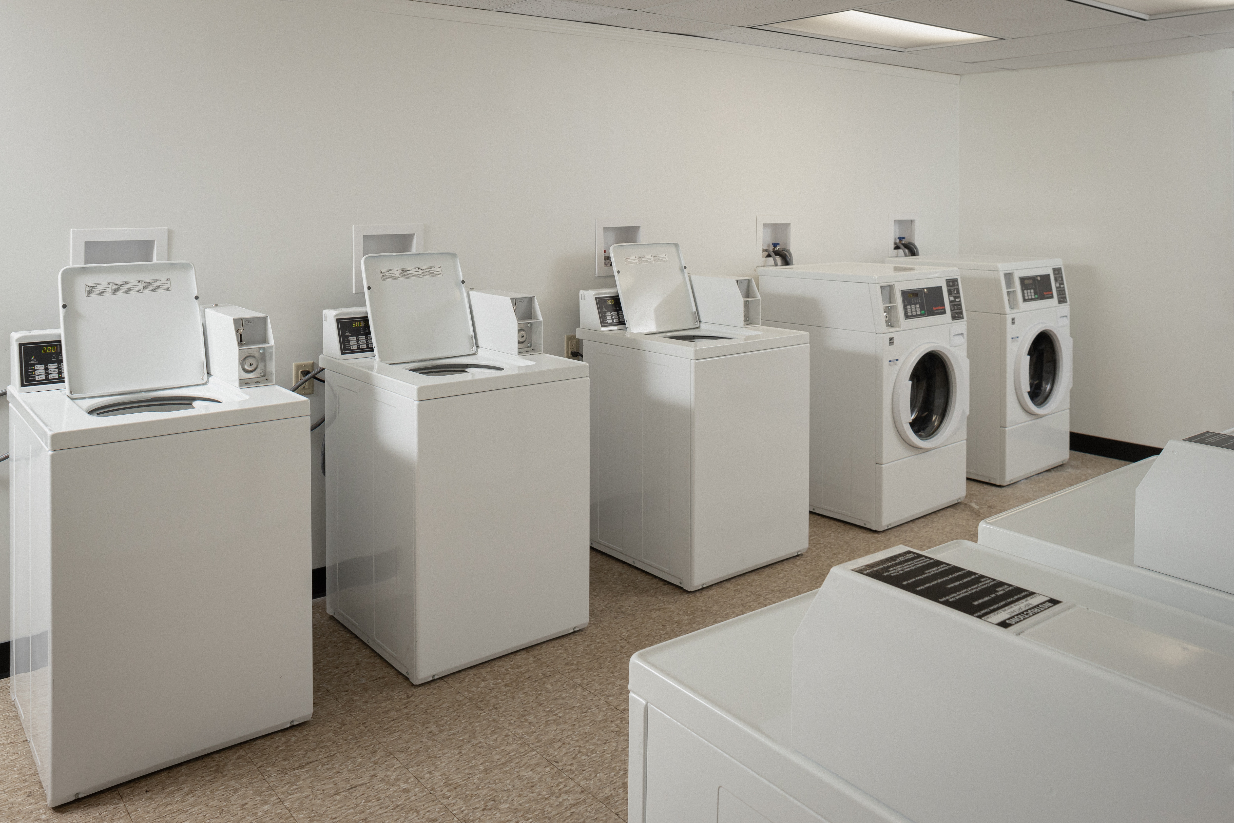 Laundry room washers and dryers