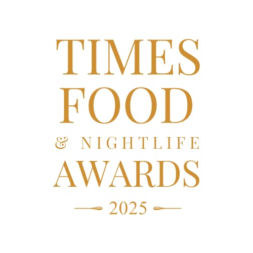 gold letter logo on white background