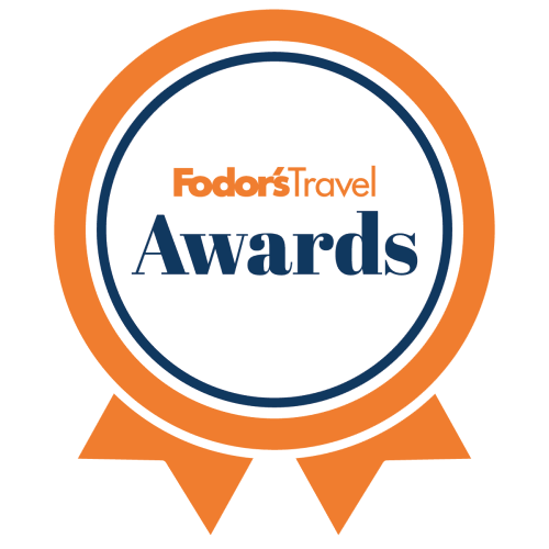 Fodors Travel Awards orange ribbon logo