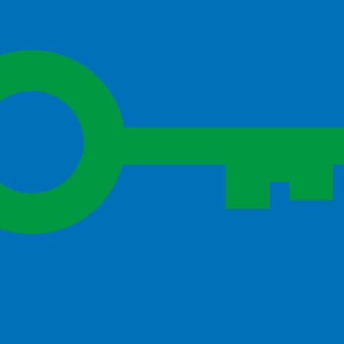 Green Key Award icon with no text