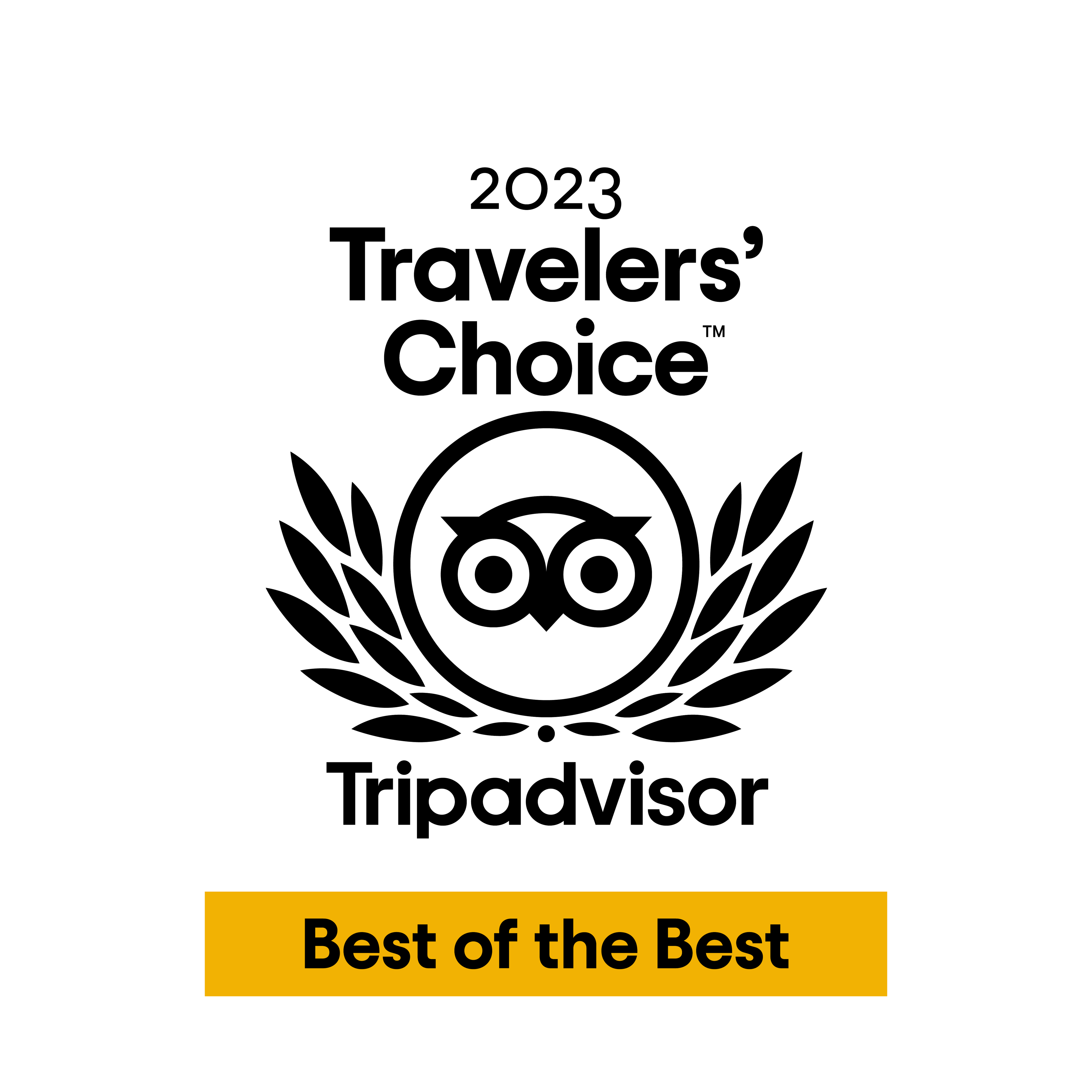 2023 Tripadvisor Best of the Best Logo
