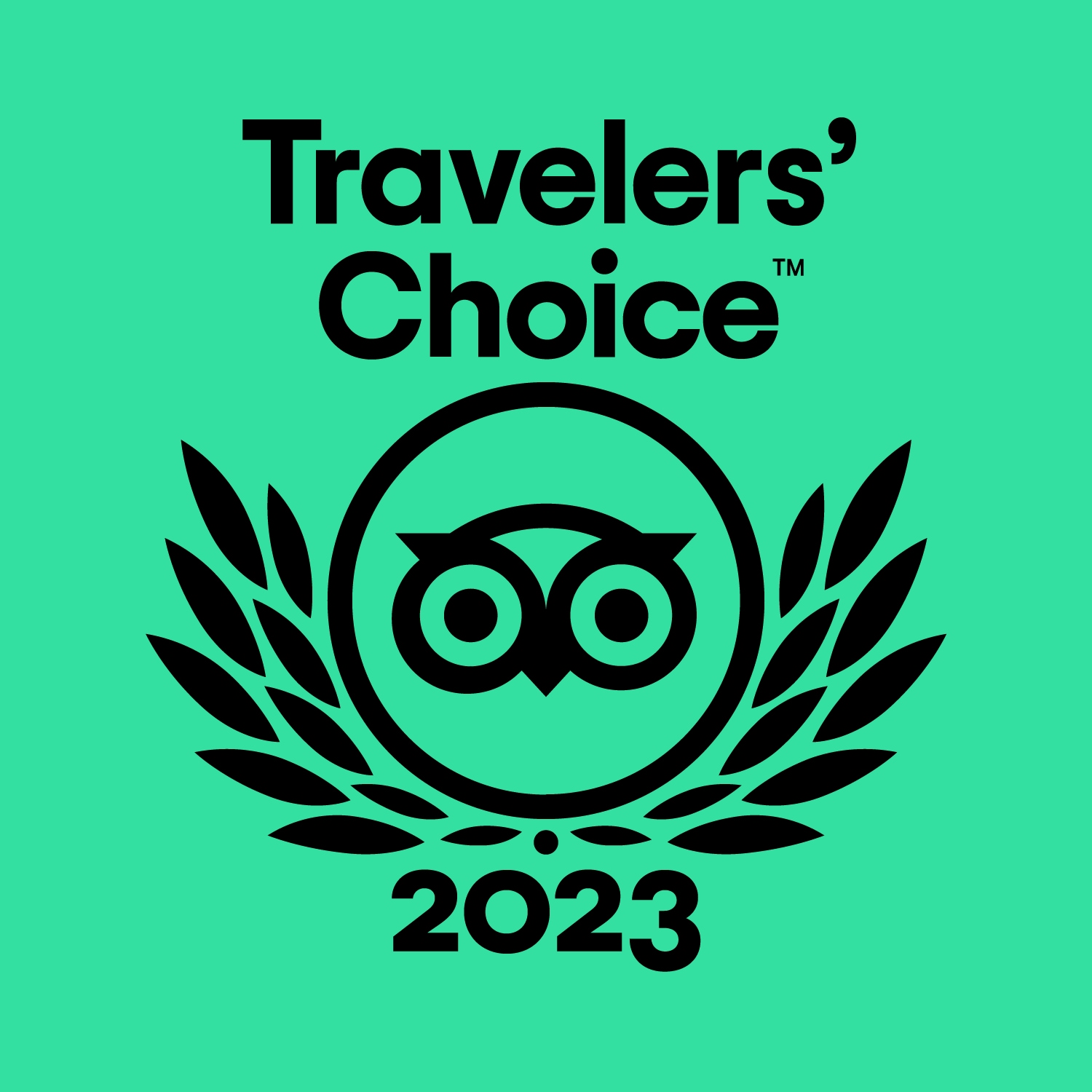 2023 Tripadvisor Travelers' Choice Award