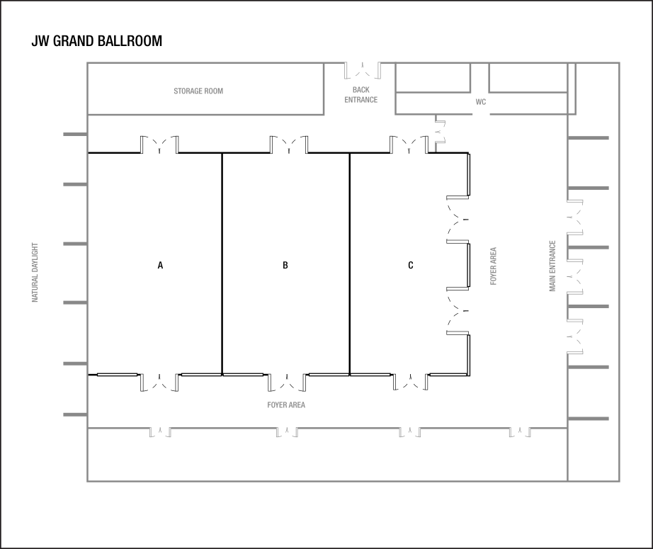 Grundrisse für Meetingraum