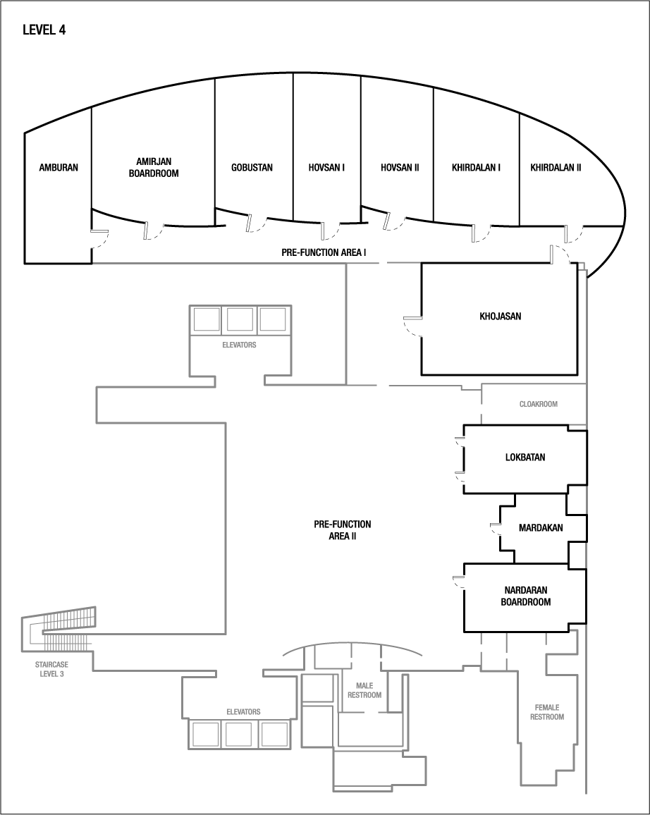 Поэтажные планы конференц-залов