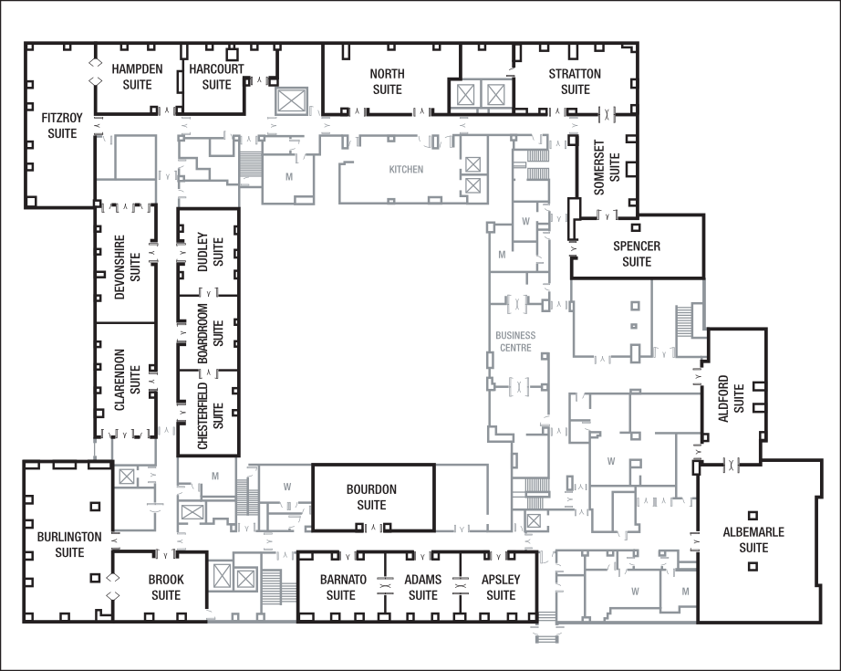مخططات طابق قاعة الاجتماعات