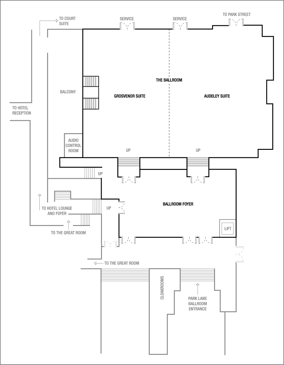 مخططات طابق قاعة الاجتماعات