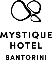 Mystique Hotel - Santorini pebbles logo