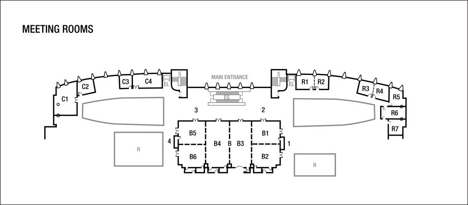 Sale riunioni ed eventi: planimetrie