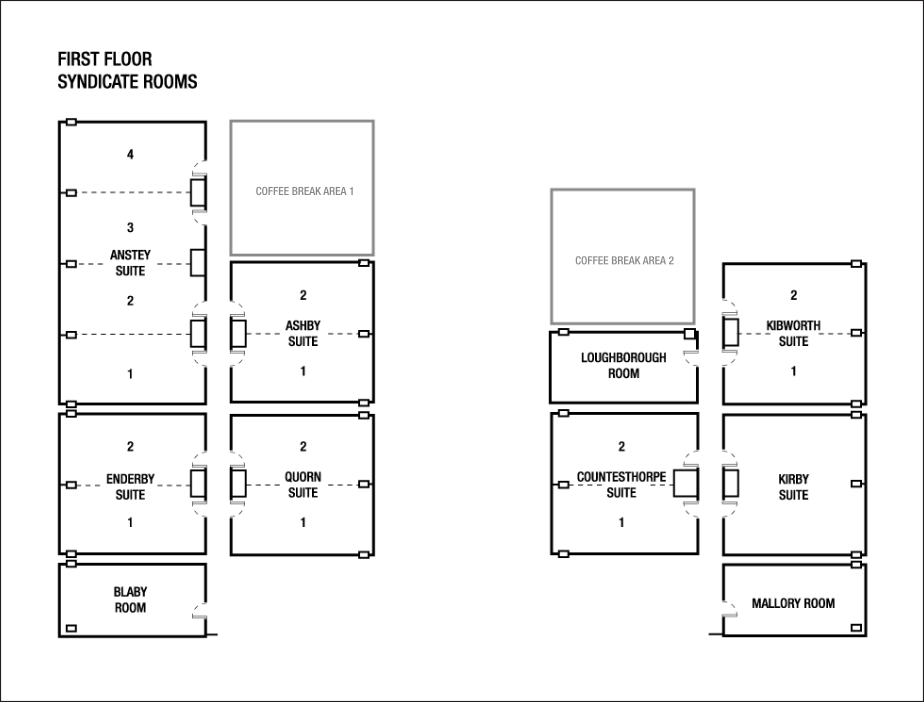 Grundrisse für Meetingraum