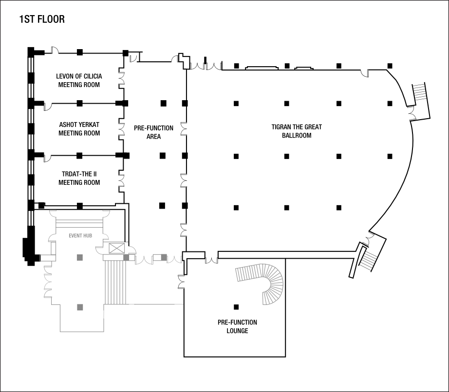 Поэтажные планы конференц-залов