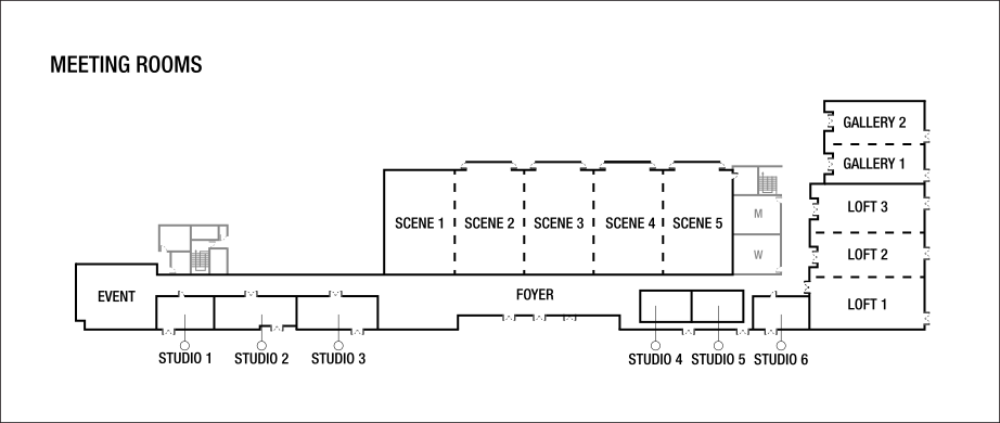 Grundrisse für Meetingraum