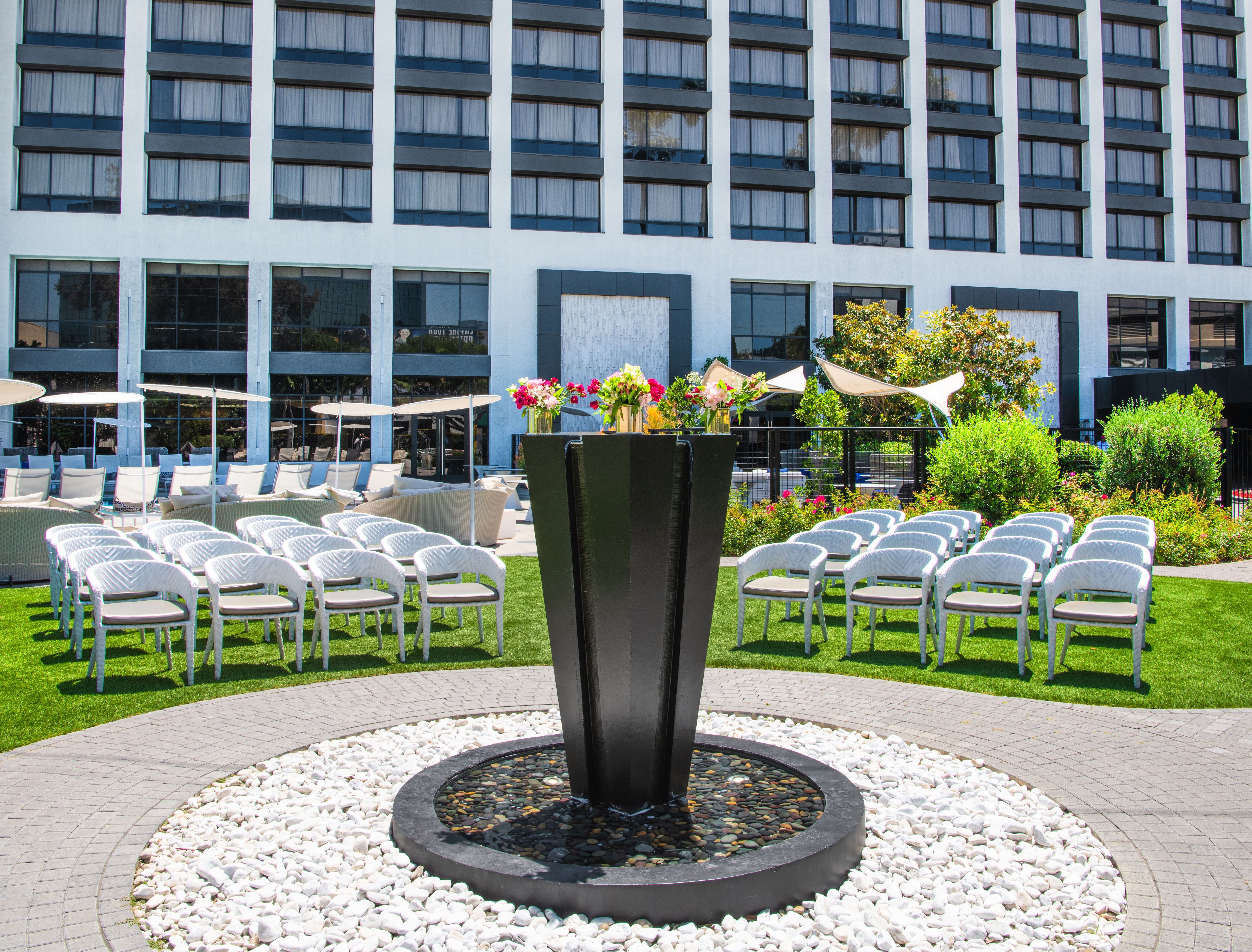 Outdoor wedding ceremony