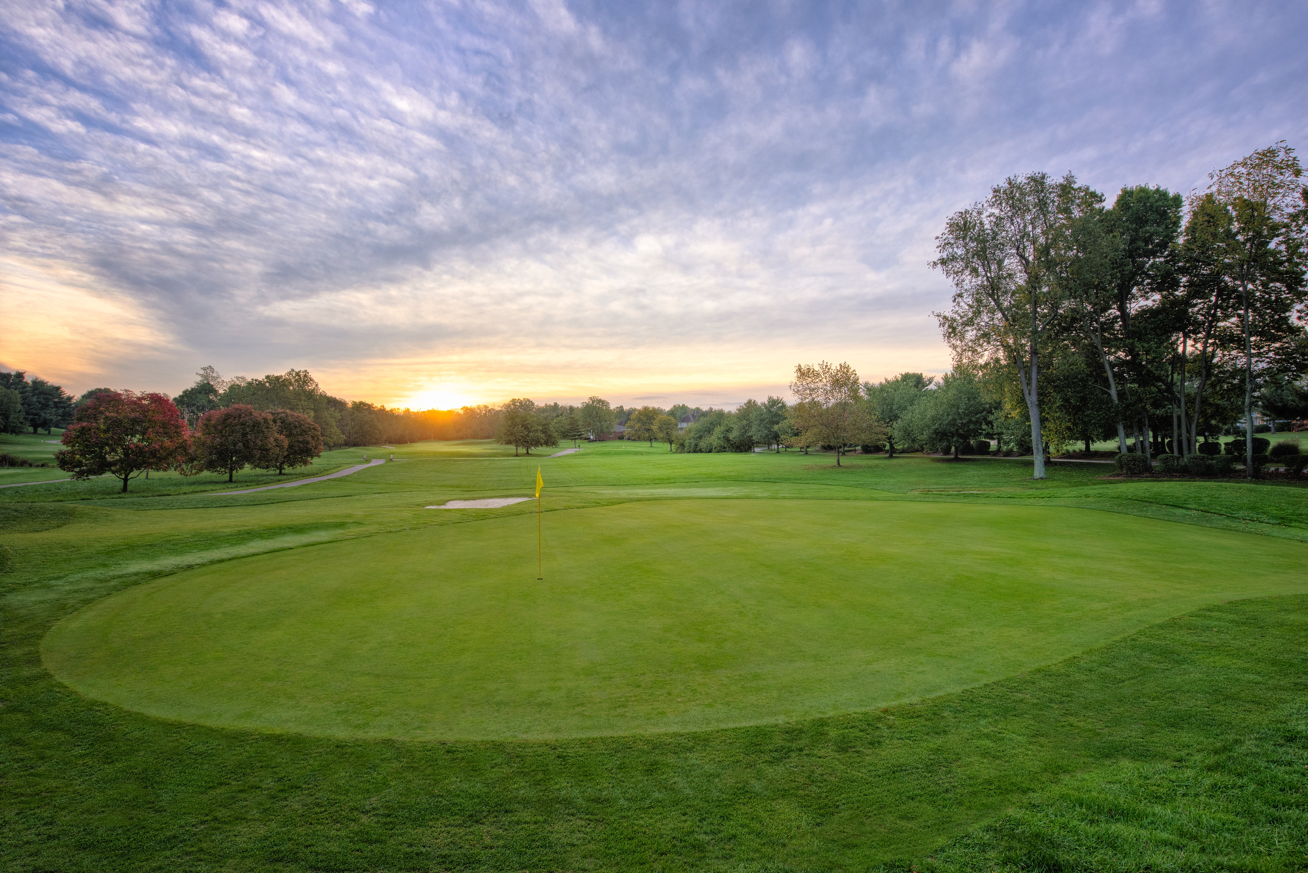 Swing away with innovative chipping areas and redefined fairway lines on a course that provides varied challenges for golfers of all levels.