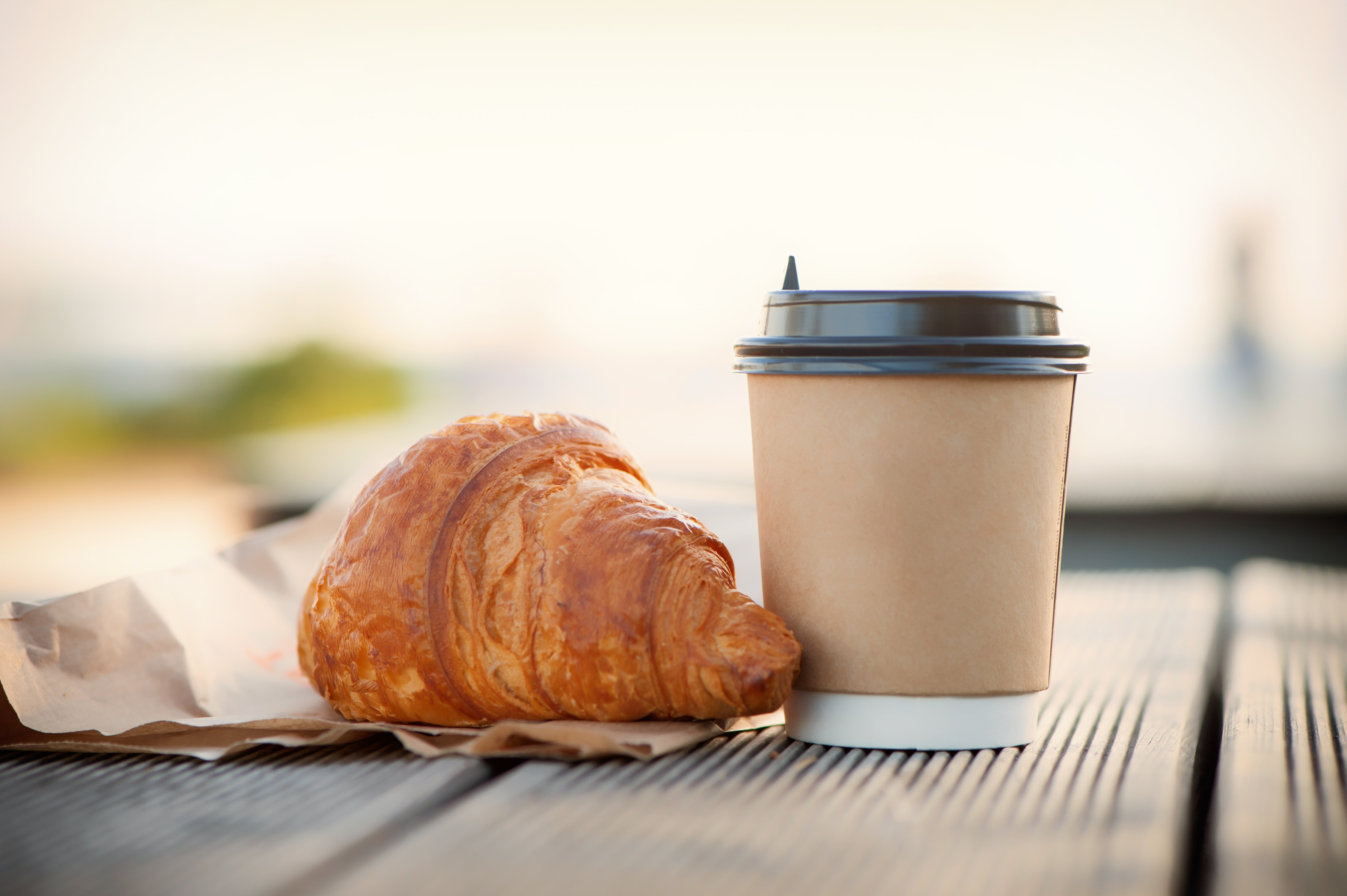 Croissant and a coffee