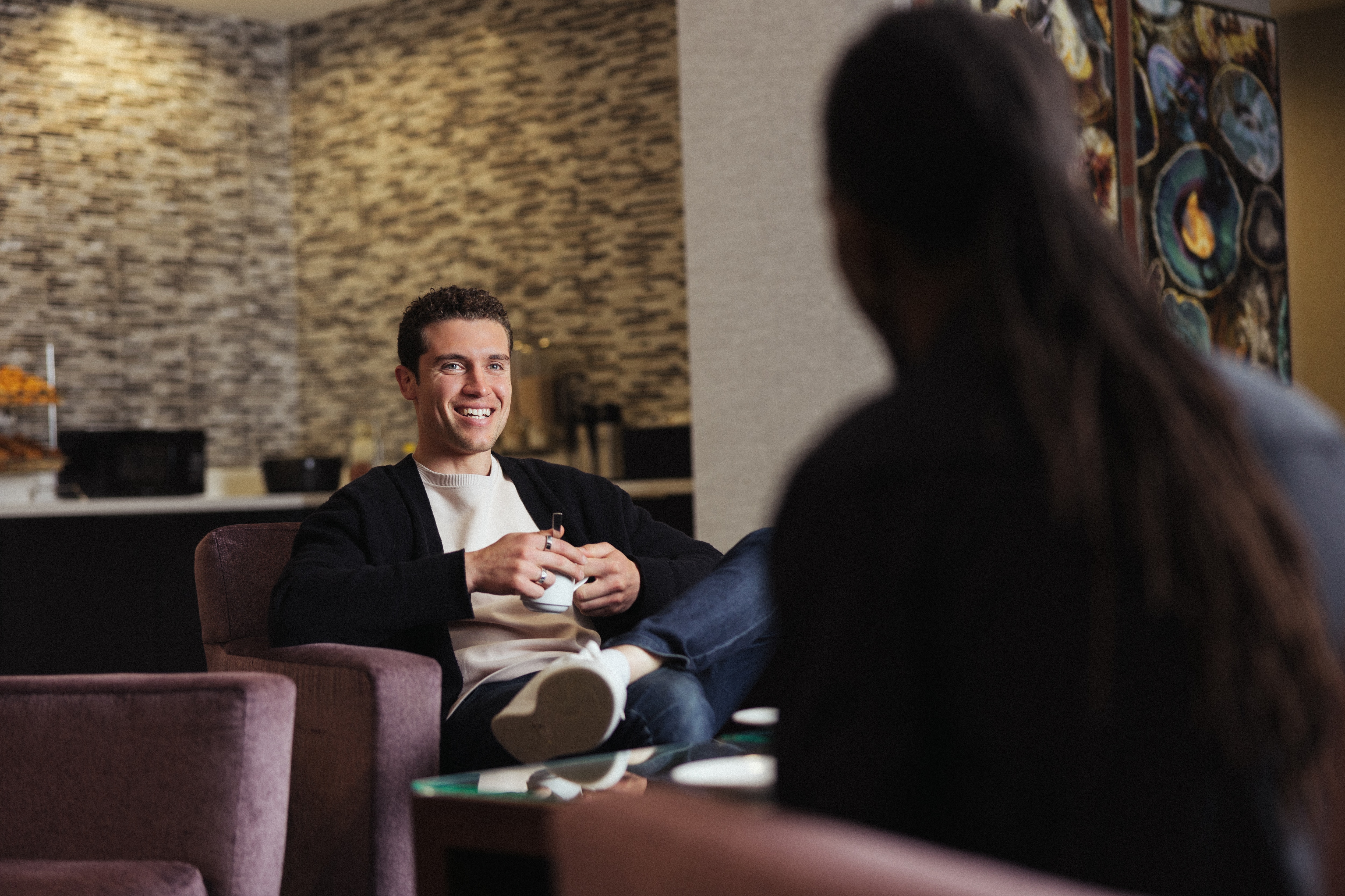 Conéctate en M Club Lounge