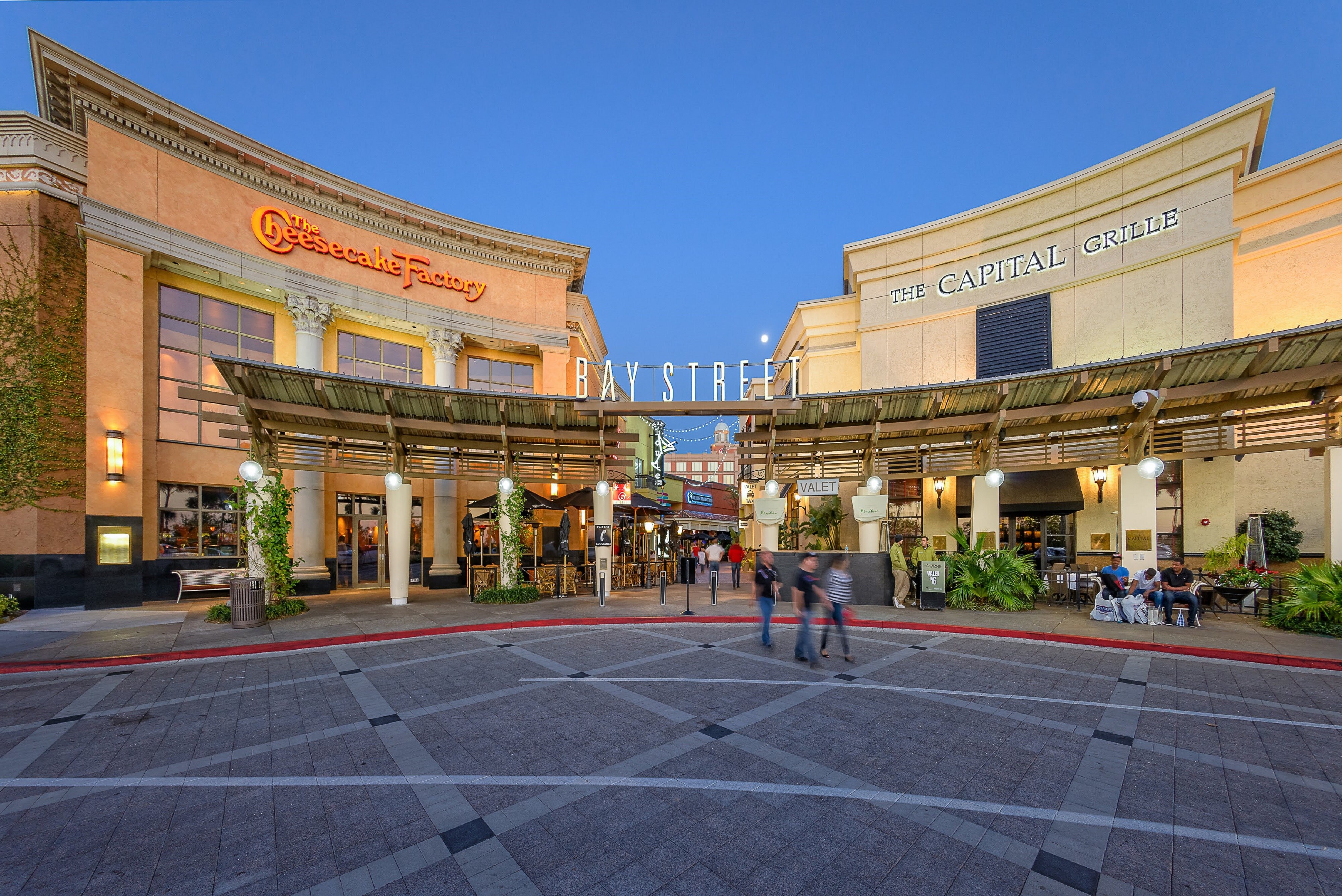 Outdoor shopping mall