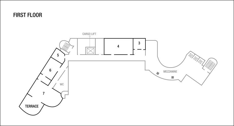 Plans de l’étage de la salle de réunion