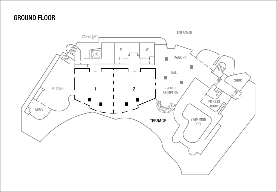 Plans de l’étage de la salle de réunion