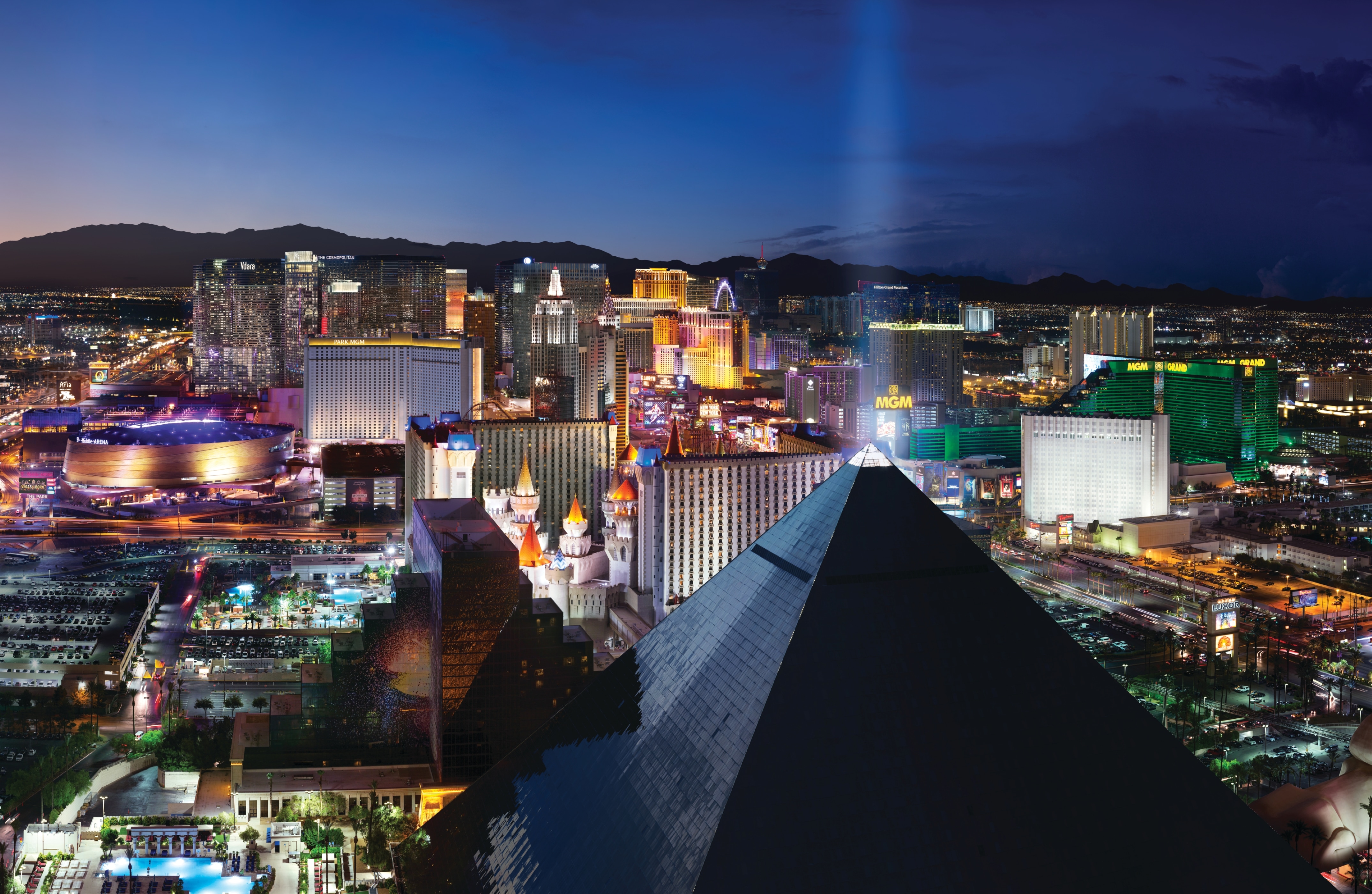 Le Strip de Las Vegas de nuit