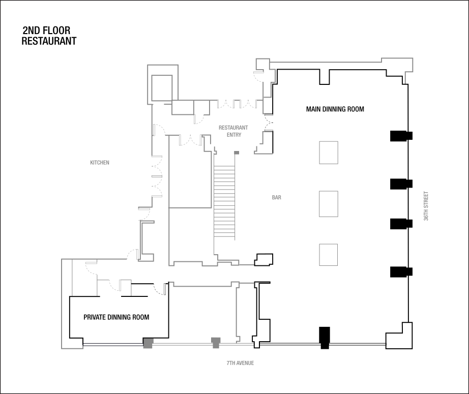 ミーティングルームのフロアープラン