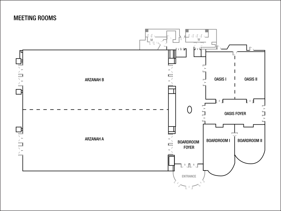 Sale riunioni ed eventi: planimetrie