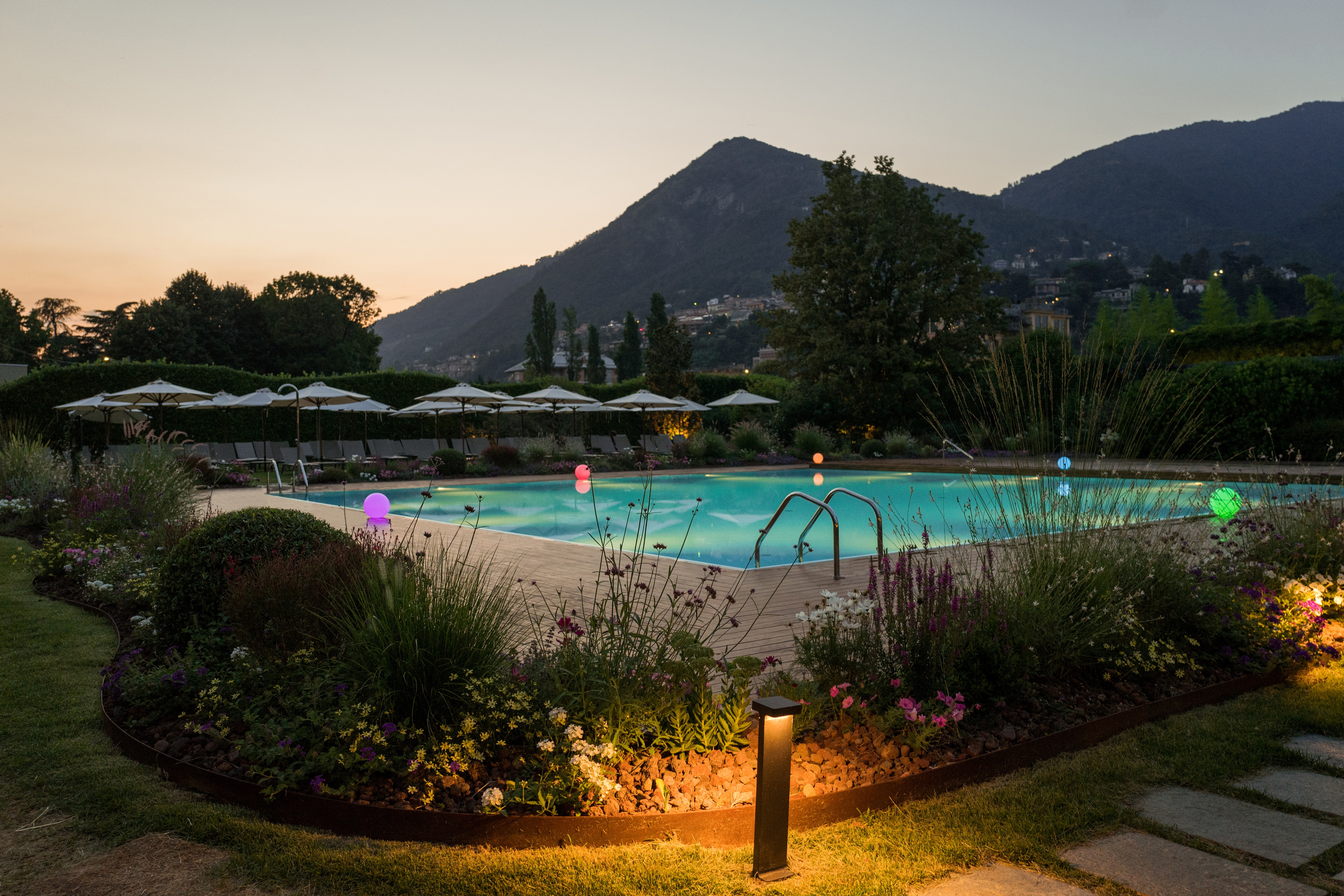 Pool at night