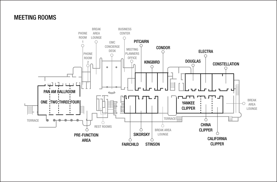 Planos de planta de sala de reuniones