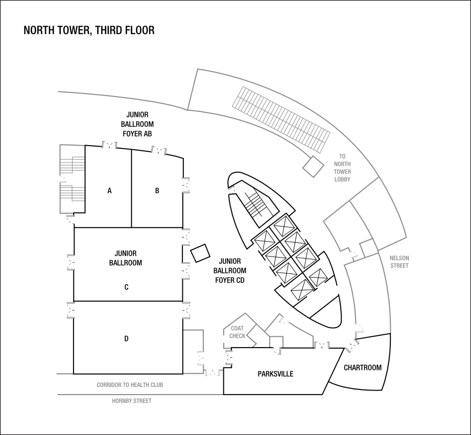 Plans de l’étage de la salle de réunion