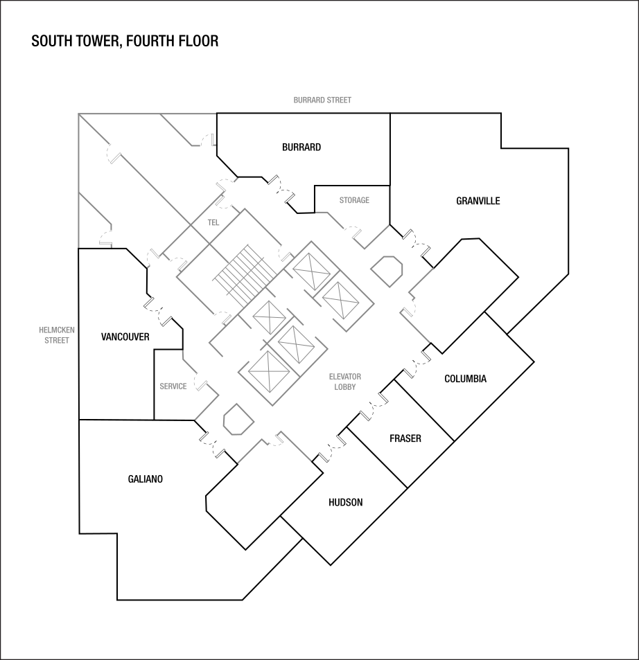 Plans de l’étage de la salle de réunion