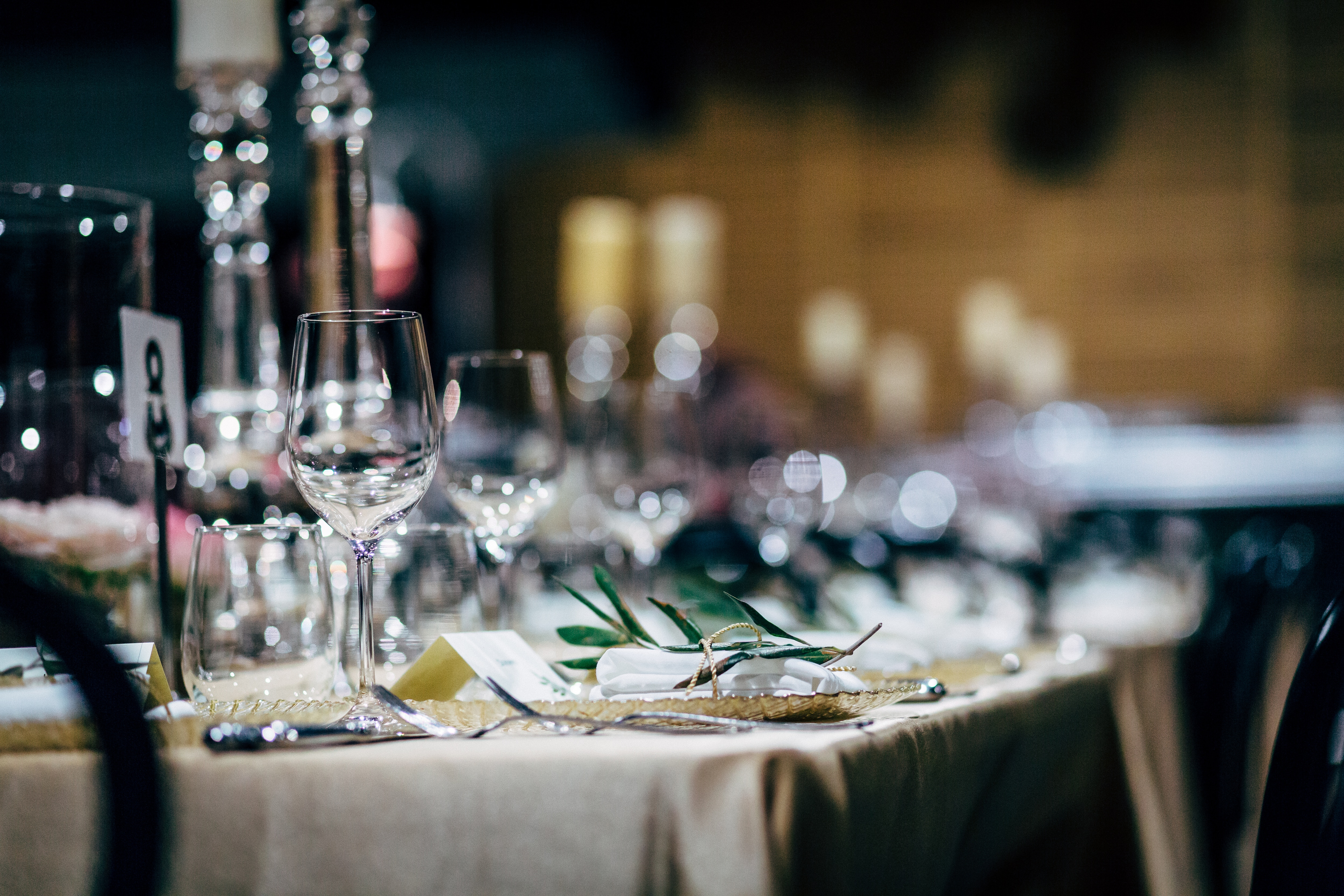 design details, luxurious, party, setting