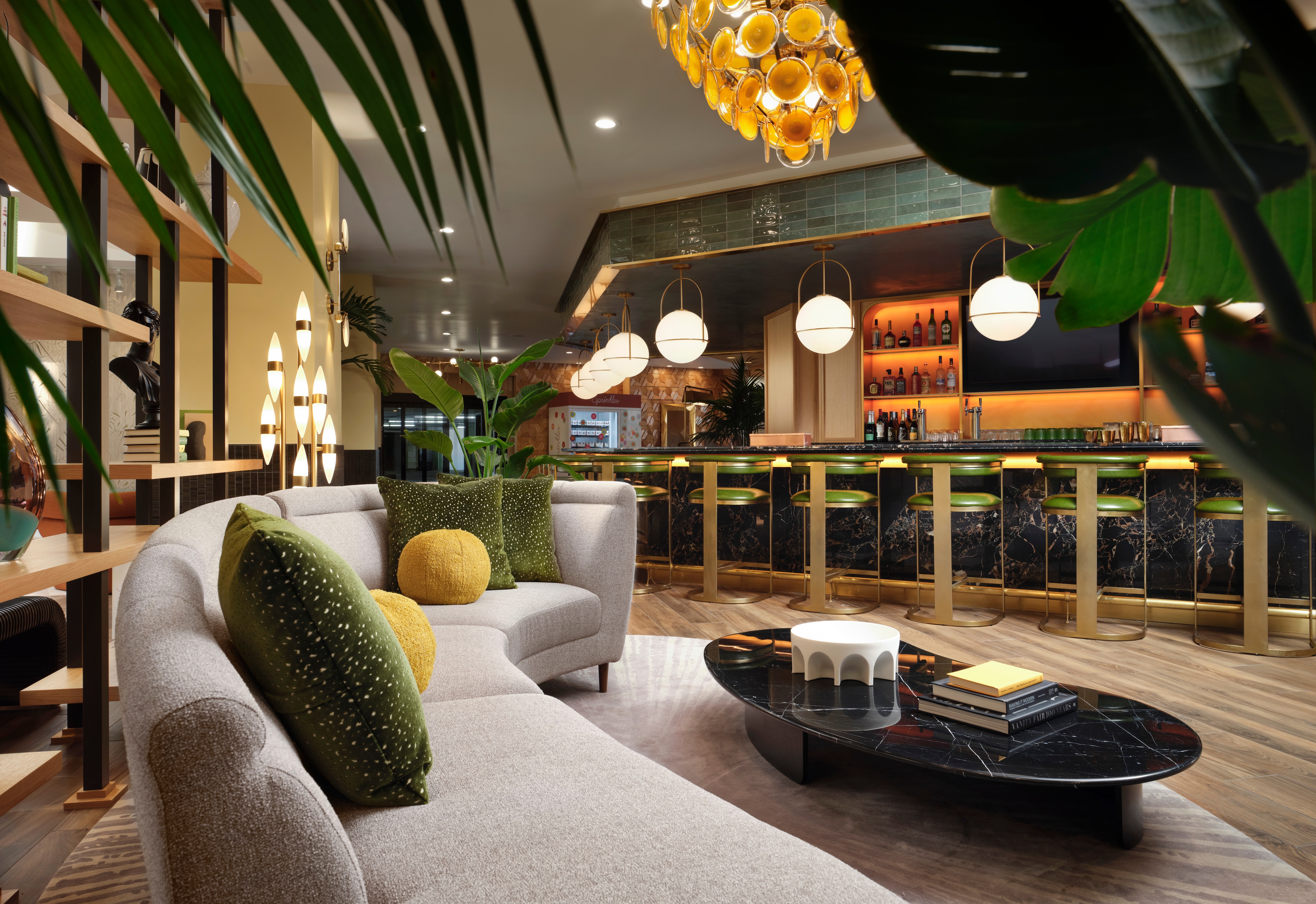 Lobby bar lounge seating area