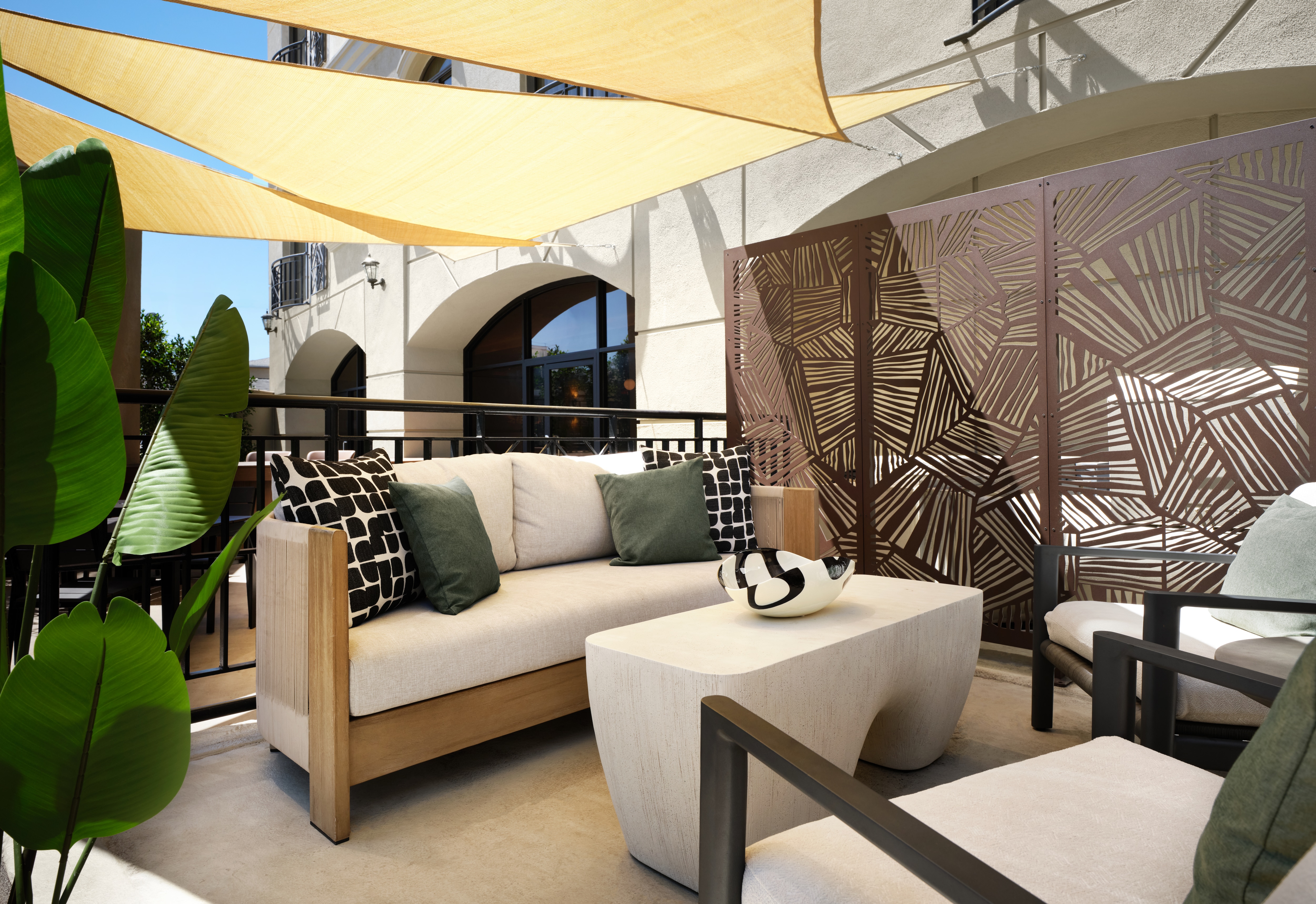 Outdoor patio seating